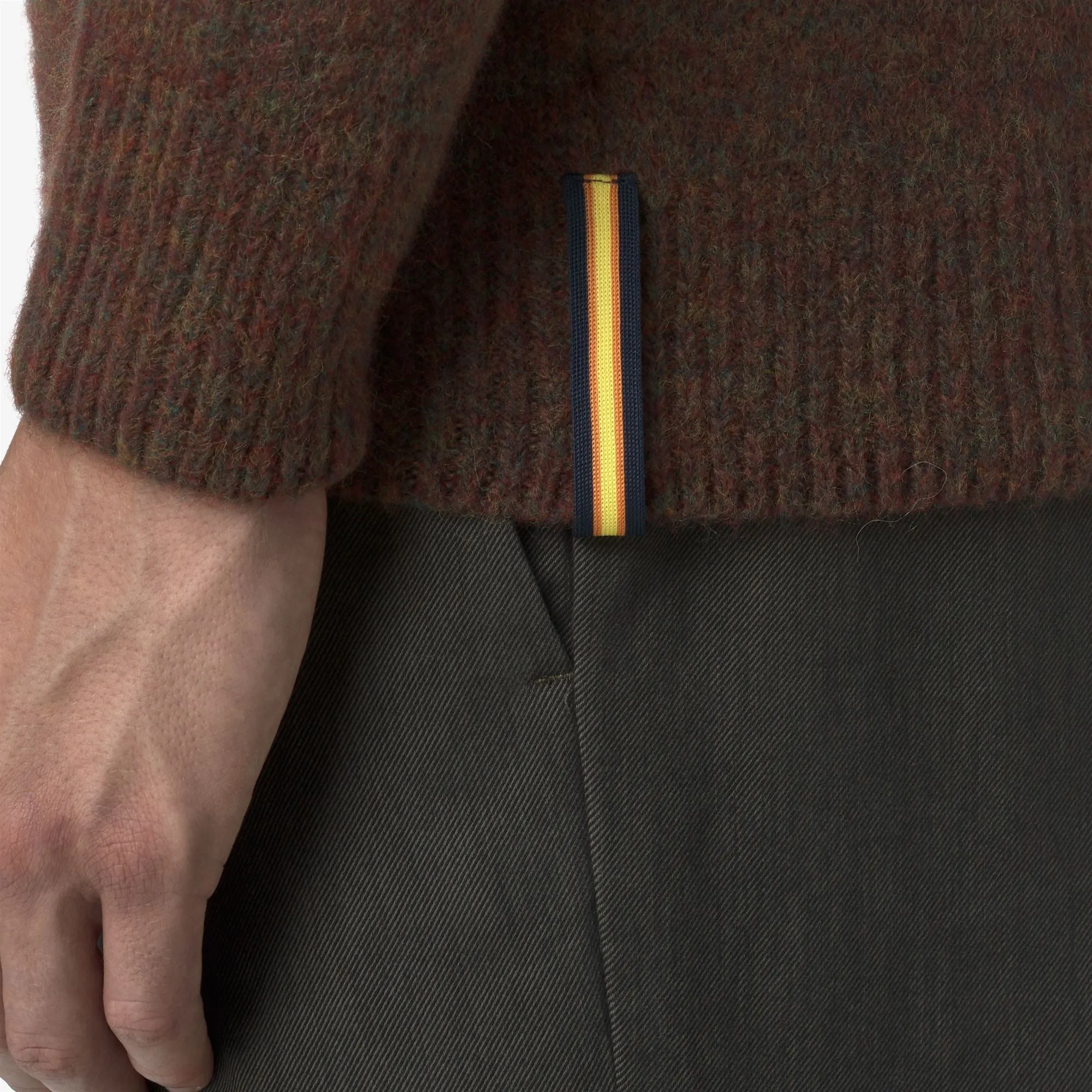 RENOULT - Knitwear - Pull Over - Man - Brown Coffee Mix sold by K-Way product image thumbnail 2