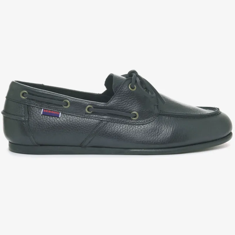 OWEN TUMBLED - Docksides - Mocassin - MAN - Black sold by K-Way