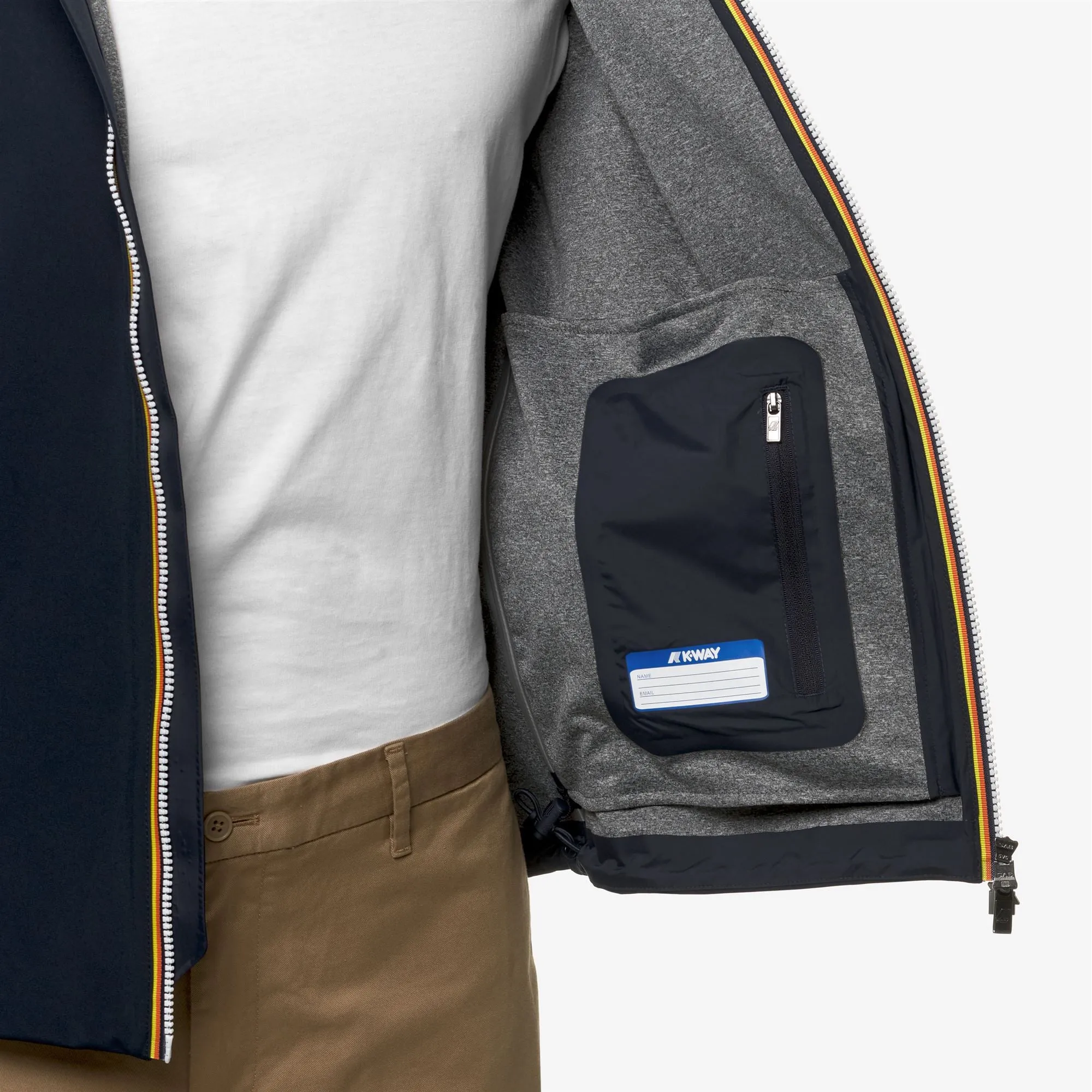 JACKO BONDED JERSEY - Jackets - Short - Man - Blue Depth sold by K-Way product image thumbnail 2