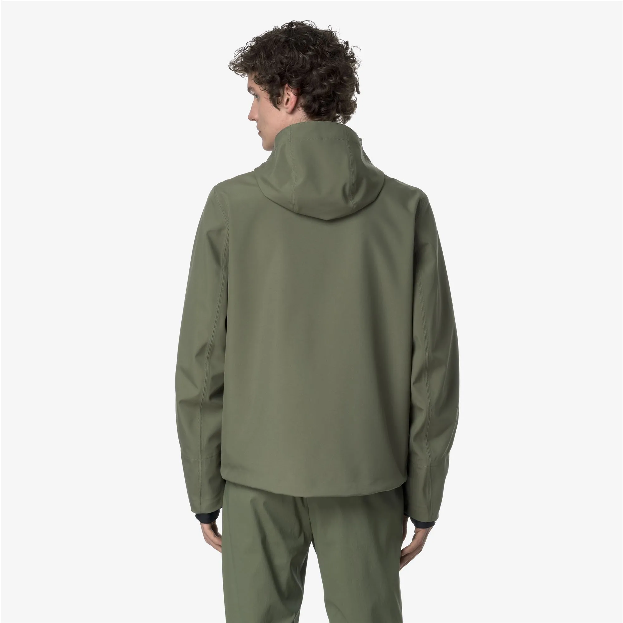 JACKO BONDED JERSEY - Jackets - Short - Man - Green Lichen sold by K-Way product image thumbnail 3