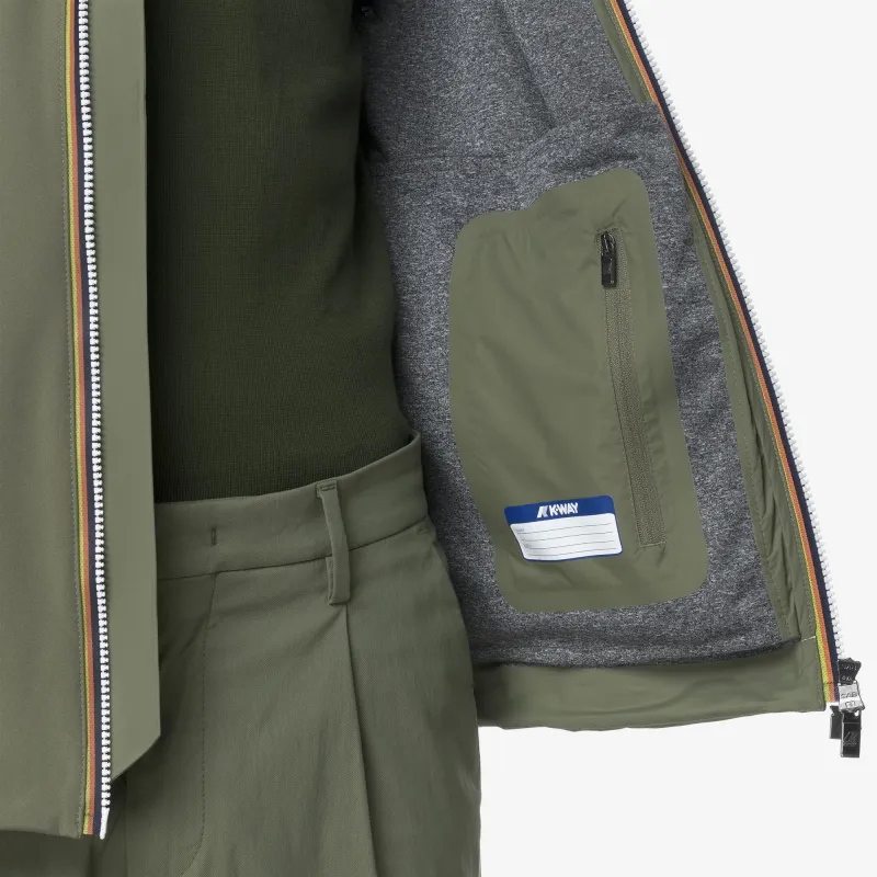 JACKO BONDED JERSEY - Jackets - Short - Man - Green Lichen made by K-Way