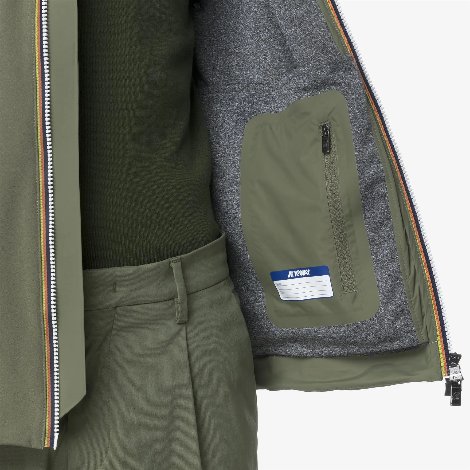 JACKO BONDED JERSEY - Jackets - Short - Man - Green Lichen sold by K-Way