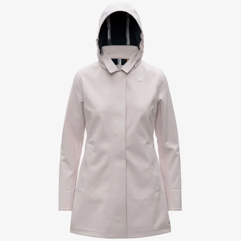 MATHY BONDED - Jackets - 3/4 Length - Woman - Rose Hushed-Blue Depth made by K-Way