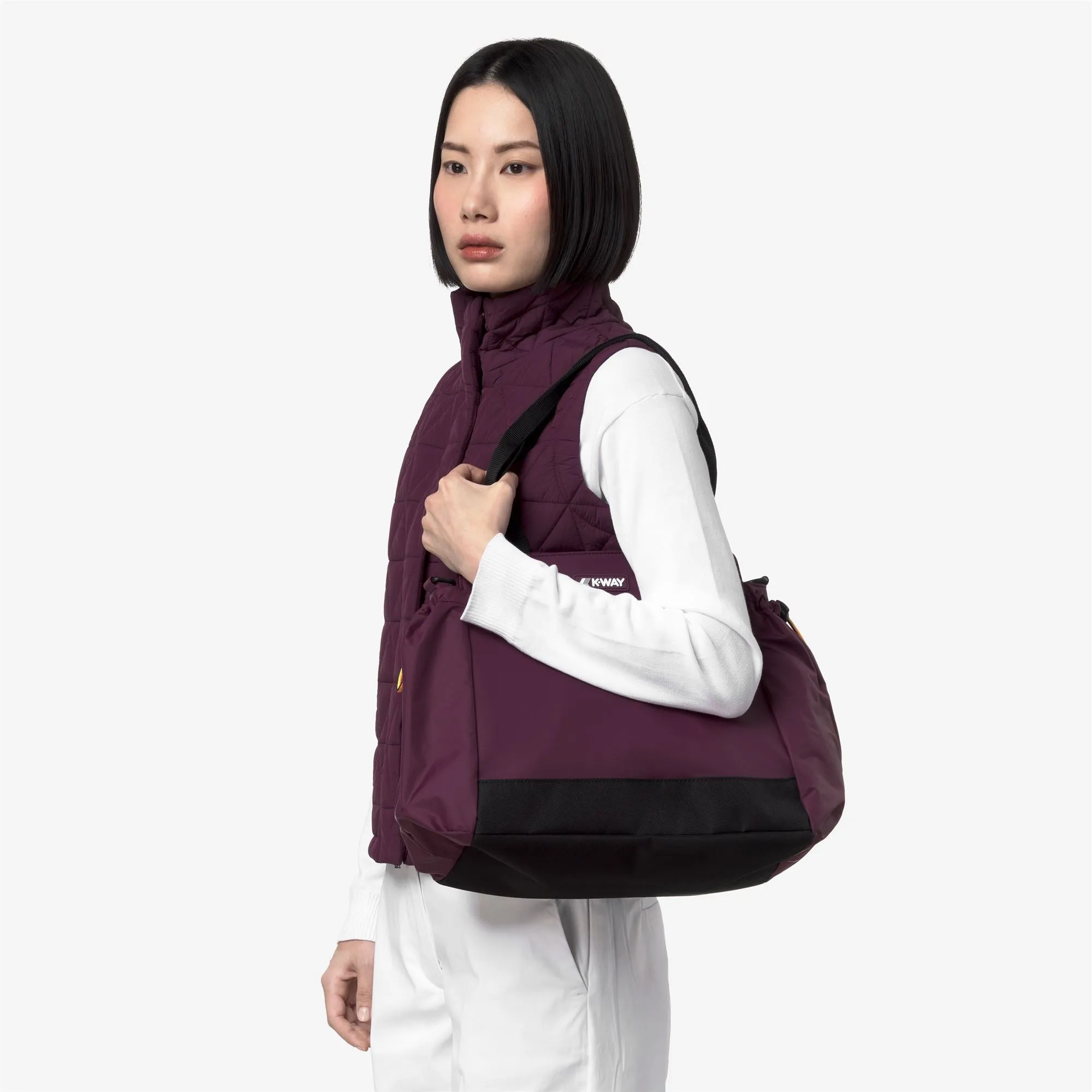AISY - Bags - Tote Bag - Woman - Violet Mauve Wine sold by K-Way product image thumbnail 4