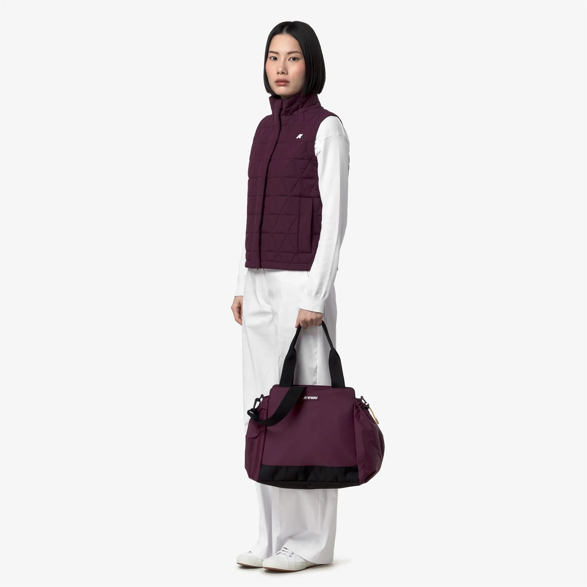 AISY - Bags - Tote Bag - Woman - Violet Mauve Wine sold by K-Way product image thumbnail 5