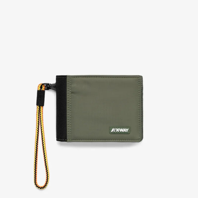 LESCHELLE - Small Accessories - Wallet - Unisex - Green Lichen made by K-Way