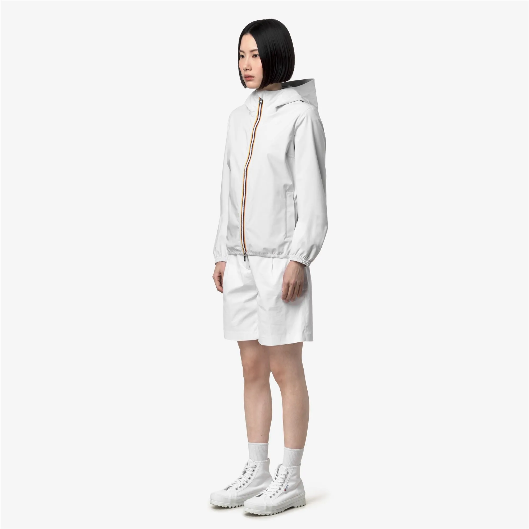 LIL 2.0 STRETCH DOT - Jackets - Short - Woman - White-White sold by K-Way product image thumbnail 3