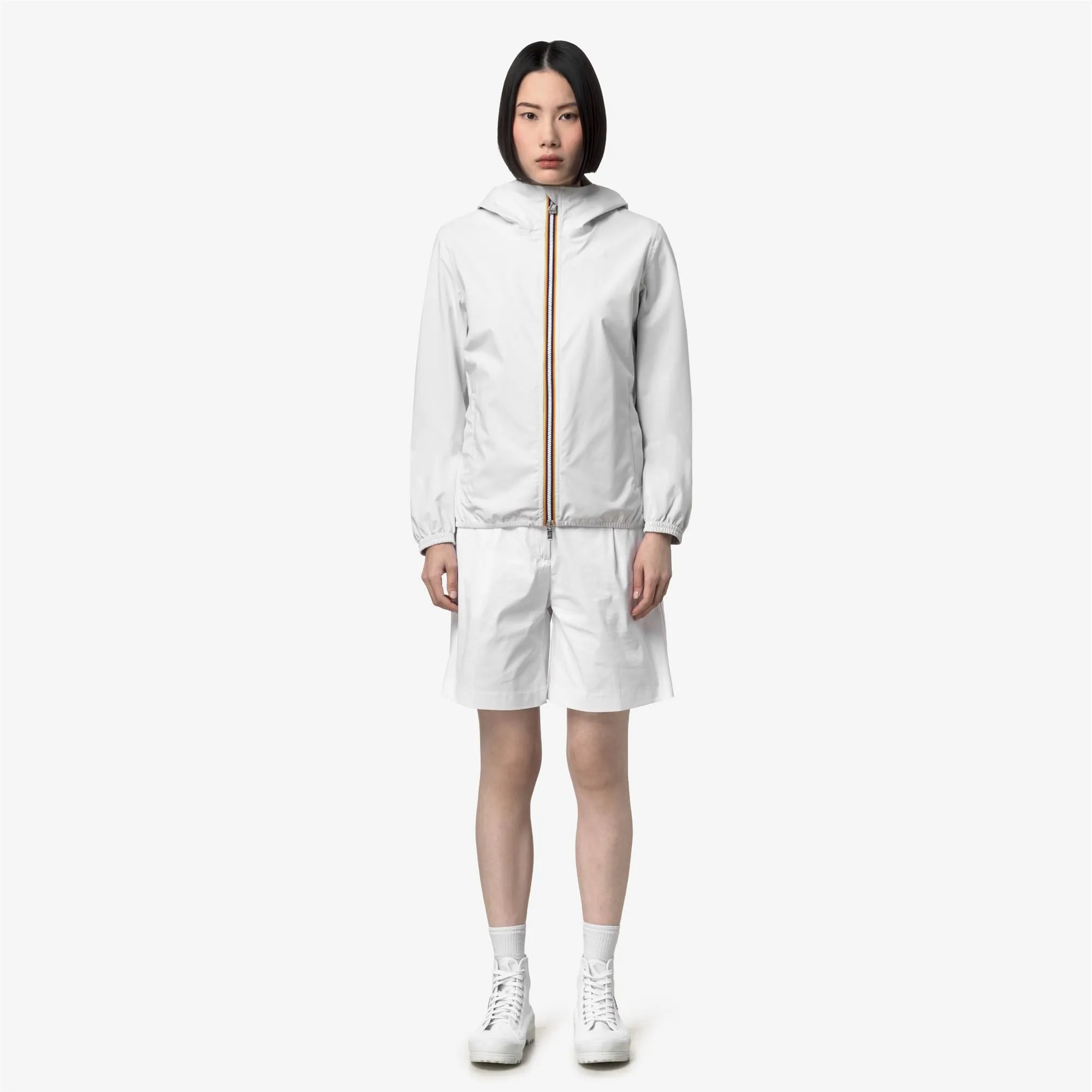 LIL 2.0 STRETCH DOT - Jackets - Short - Woman - White-White sold by K-Way product image thumbnail 2