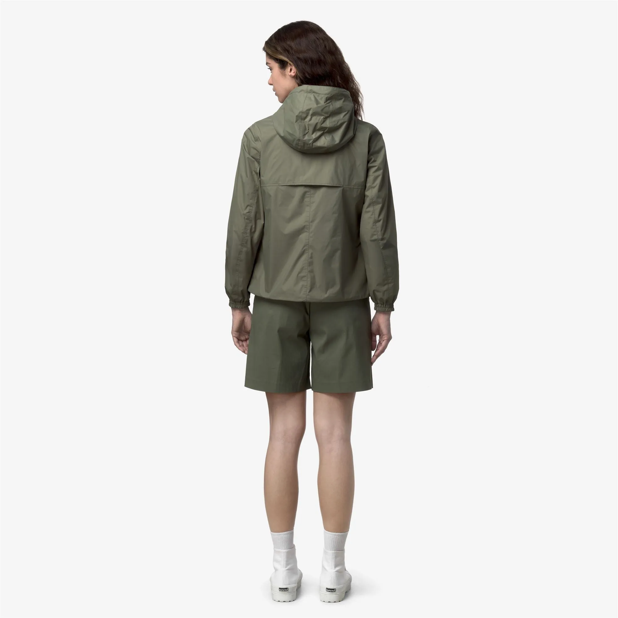 LIL 2.0 PLUS.2 DOUBLE - Jackets - Short - Woman - Green Lichen-Violet Glicine sold by K-Way product image thumbnail 5