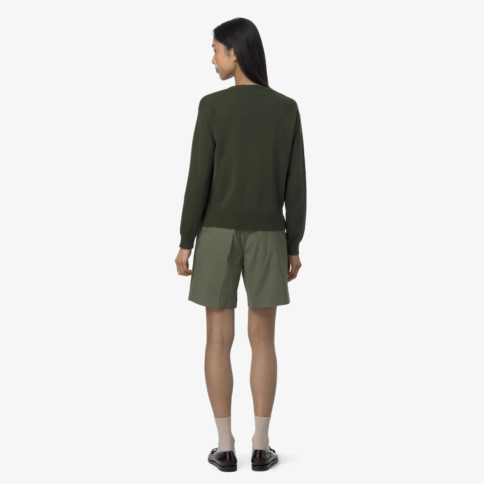 NIVE TWILL TECH - Shorts - Chino - Woman - Green Lichen sold by K-Way product image thumbnail 4