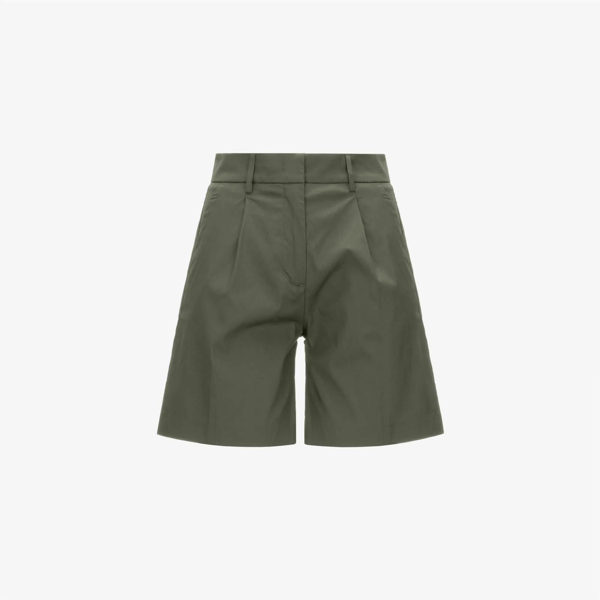 NIVE TWILL TECH - Shorts - Chino - Woman - Green Lichen sold by K-Way