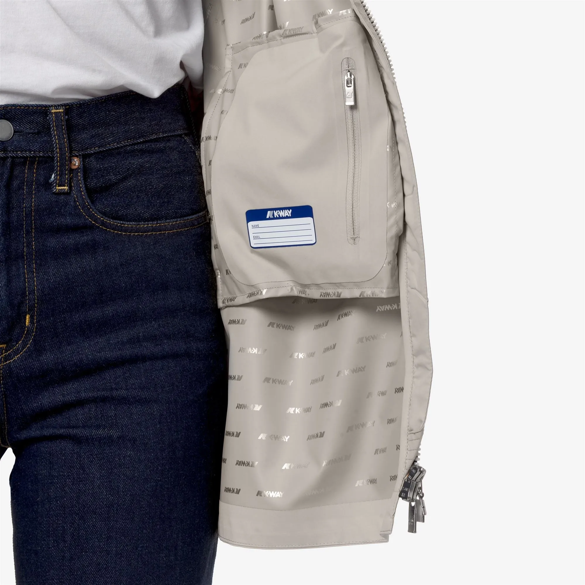 SOPHIE STRETCH DOT - Jackets - Mid - Woman - BEIGE LT sold by K-Way product image thumbnail 5