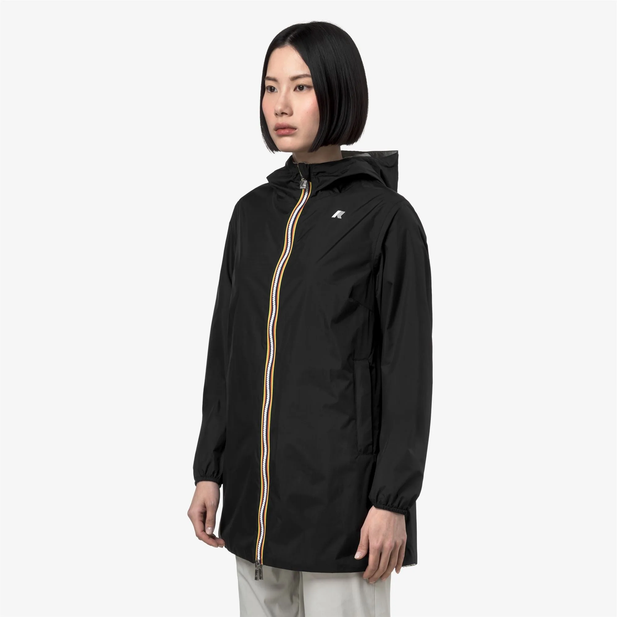 SOPHIE PLUS.2 DOUBLE - Jackets - Mid - Woman - Black Pure-BEIGE LT sold by K-Way product image thumbnail 4