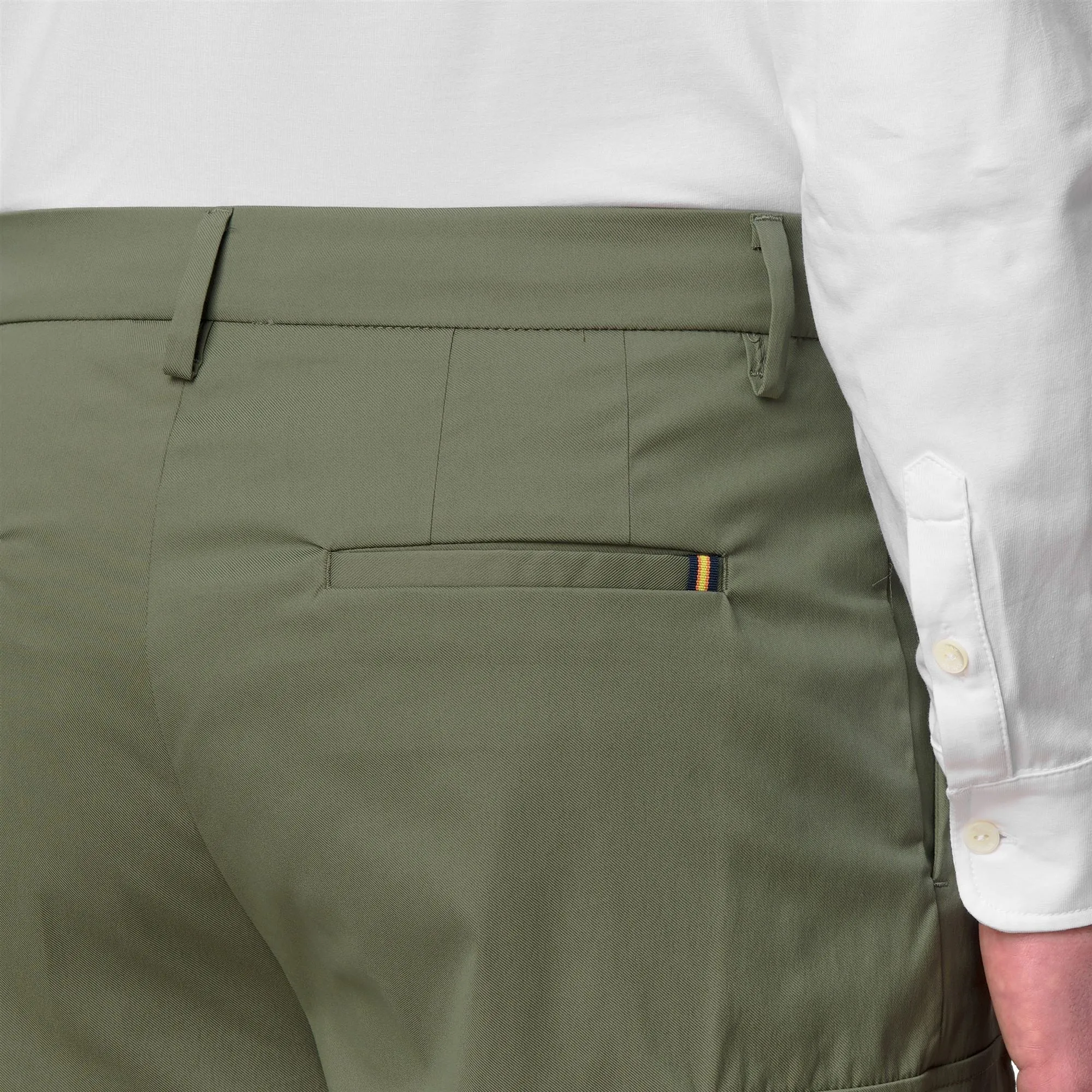 SERJE TWILL TECH - Shorts - Cargo - Man - Green Lichen sold by K-Way product image thumbnail 5