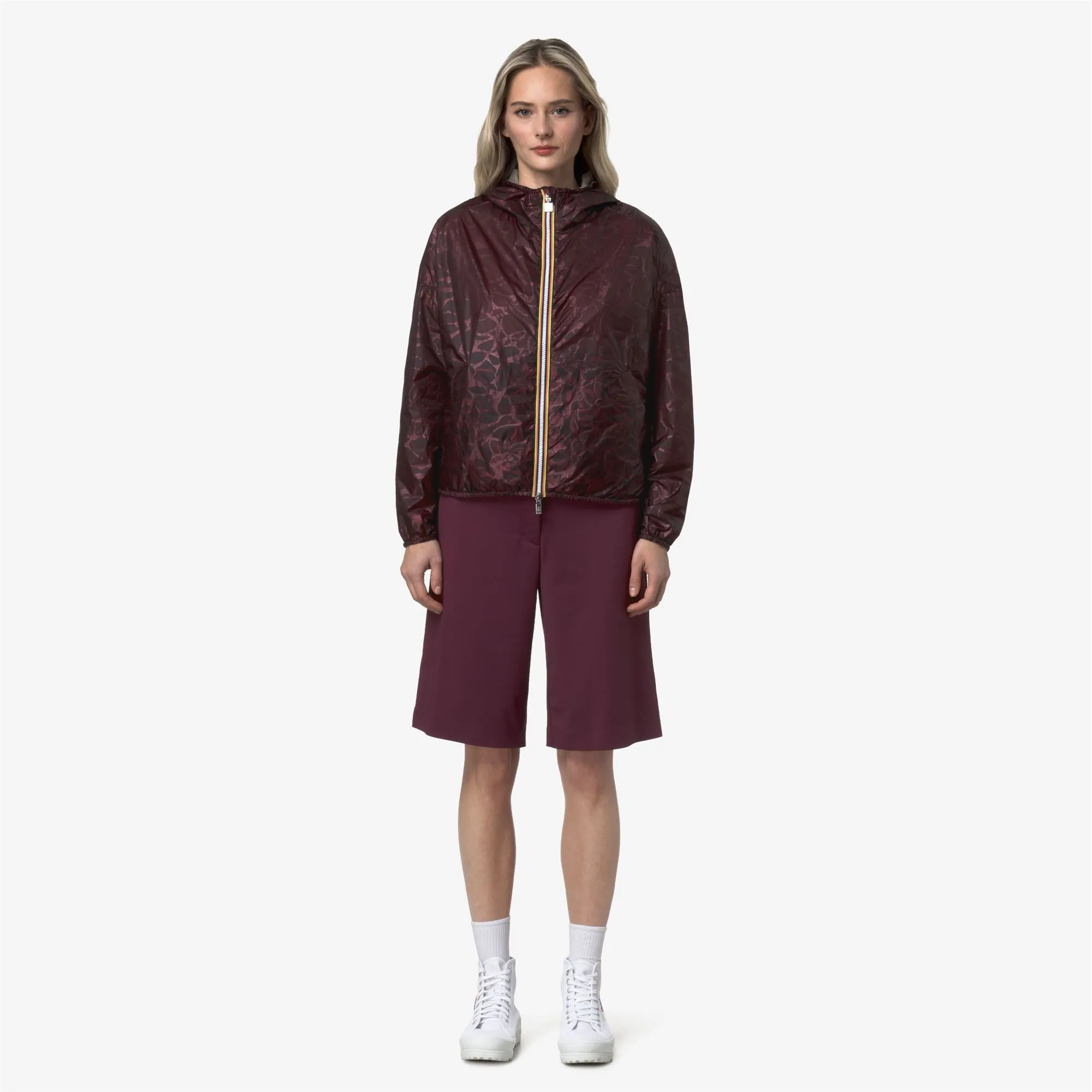 LAURETTE SUPER LIGHT LAMI DOUBLE - Jackets - Short - Woman - Violet-Beige Laminated sold by K-Way product image thumbnail 3
