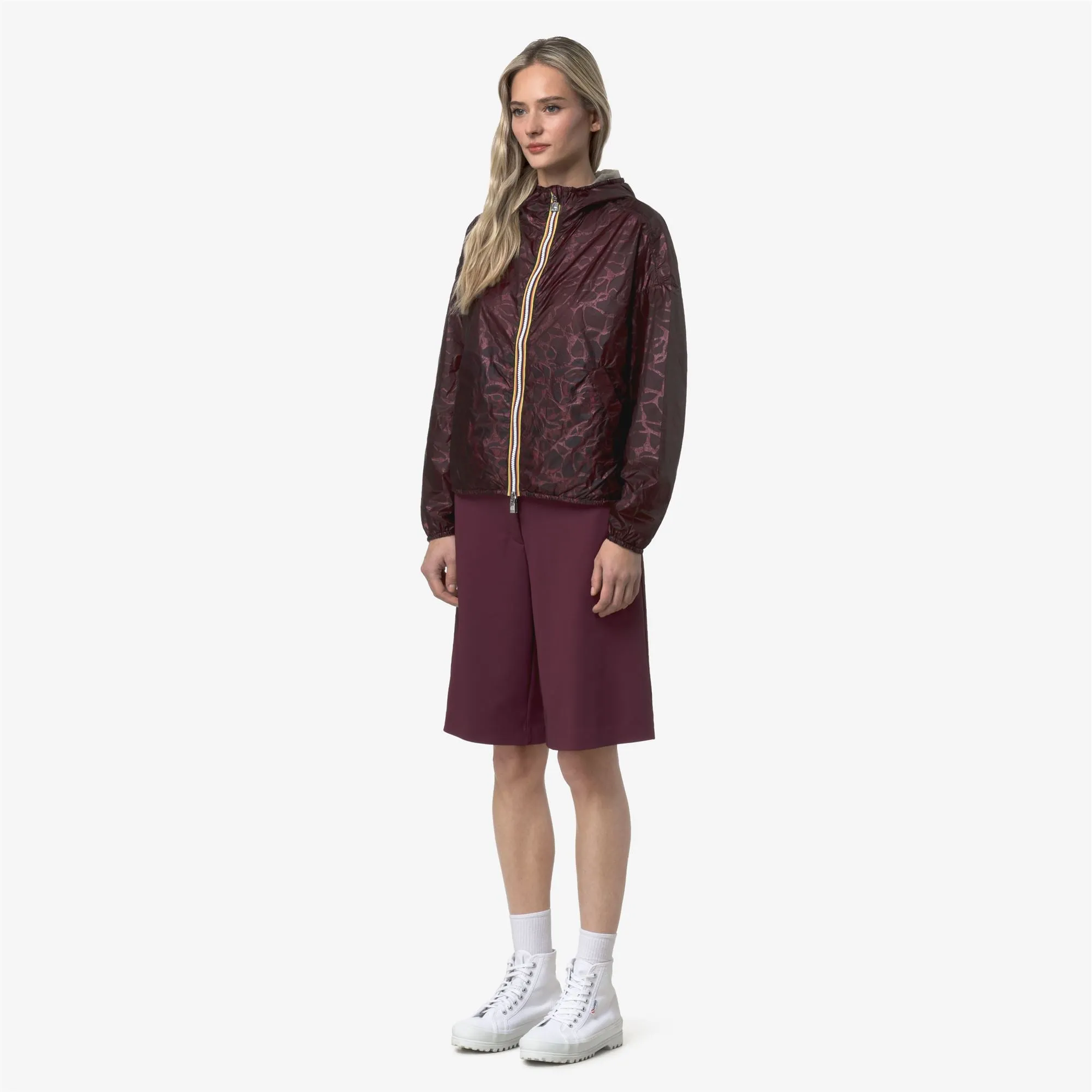 LAURETTE SUPER LIGHT LAMI DOUBLE - Jackets - Short - Woman - Violet-Beige Laminated sold by K-Way product image thumbnail 4
