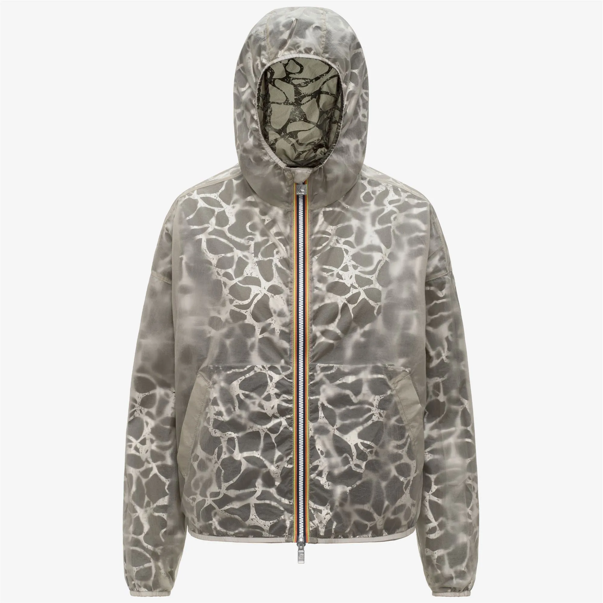 LAURETTE SUPER LIGHT LAMI DOUBLE - Jackets - Short - Woman - Green Lichen-BEIGE LT sold by K-Way product image thumbnail 2