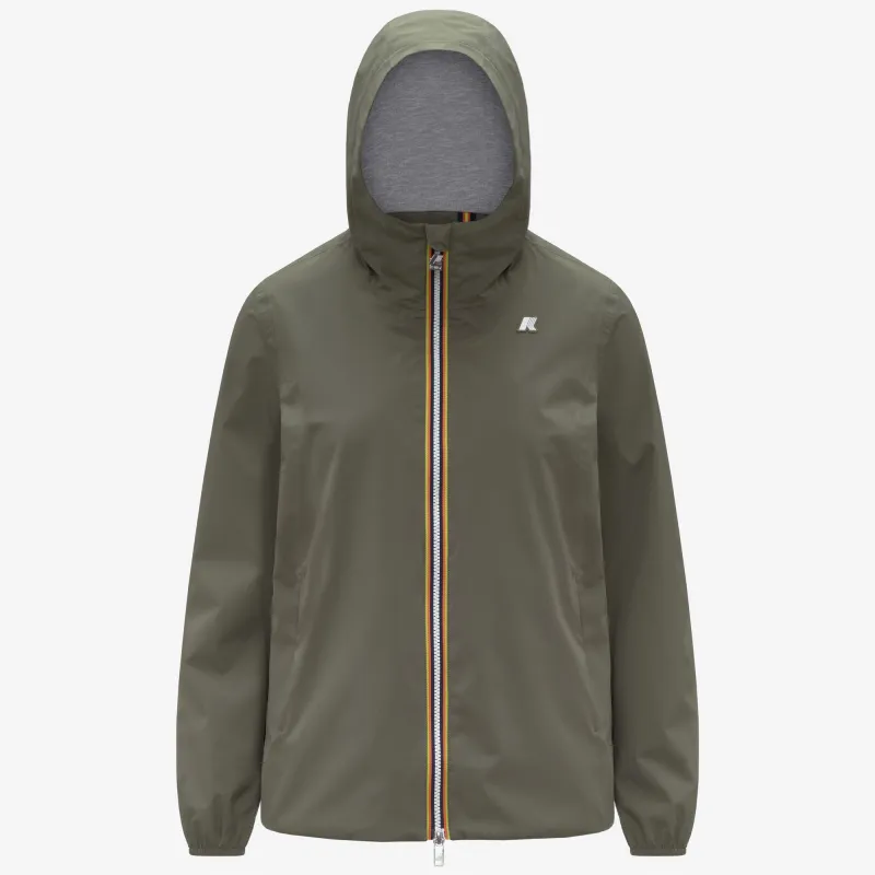MARGUERITE STRETCH POLY JERSEY - Jackets - Mid - Woman - Green Lichen made by K-Way