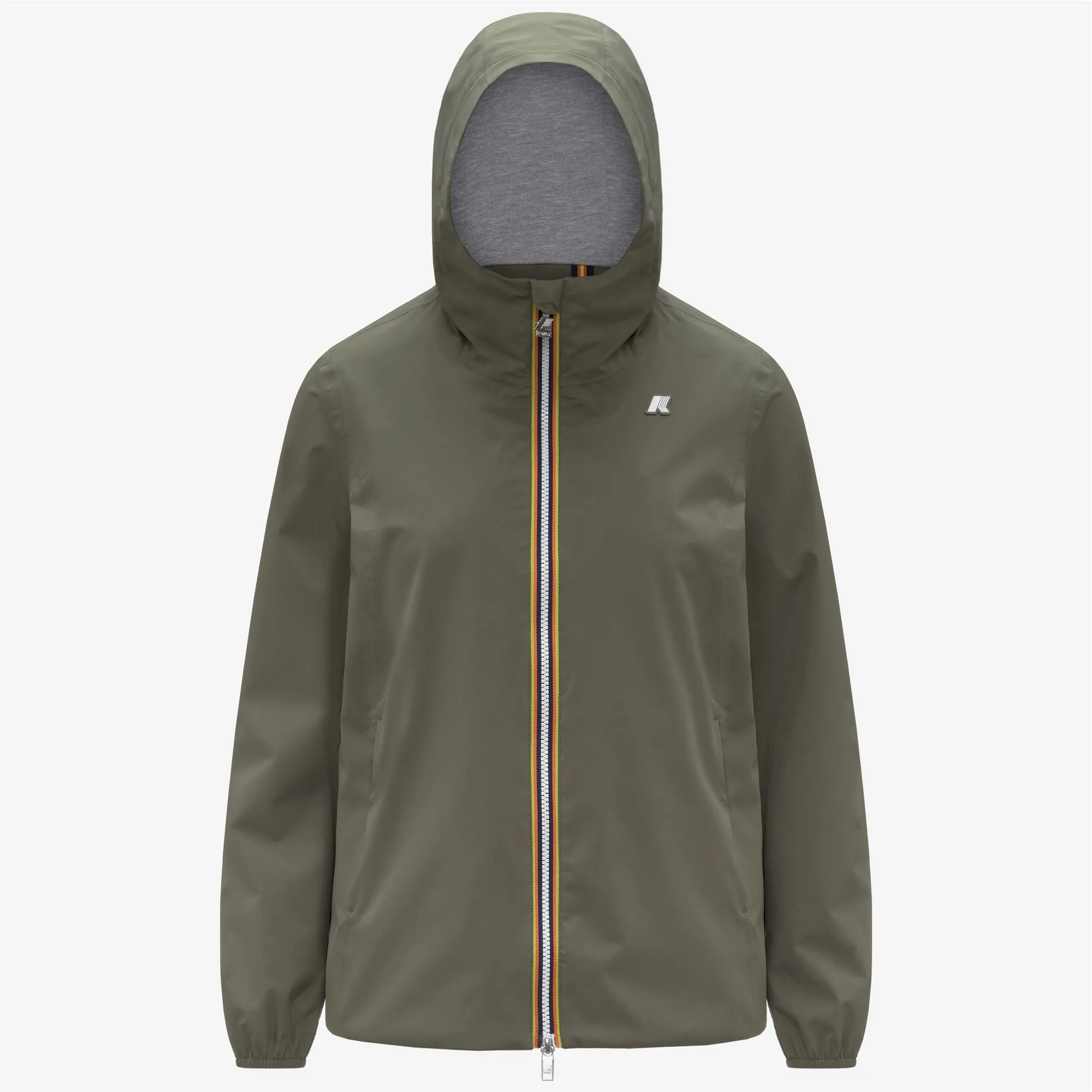 MARGUERITE STRETCH POLY JERSEY - Jackets - Mid - Woman - Green Lichen sold by K-Way