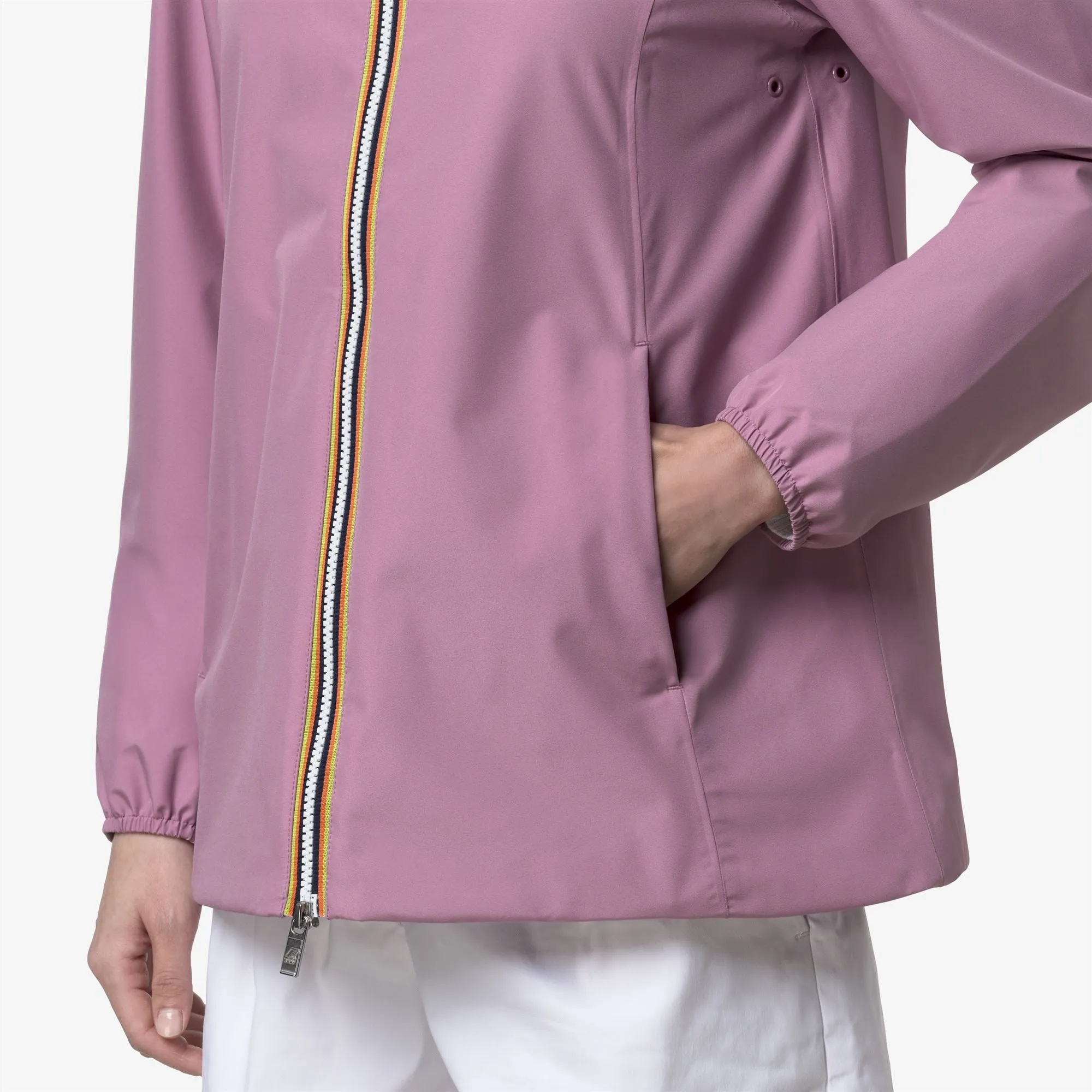 MARGUERITE STRETCH POLY JERSEY - Jackets - Mid - Woman - Violet Glicine sold by K-Way product image thumbnail 5