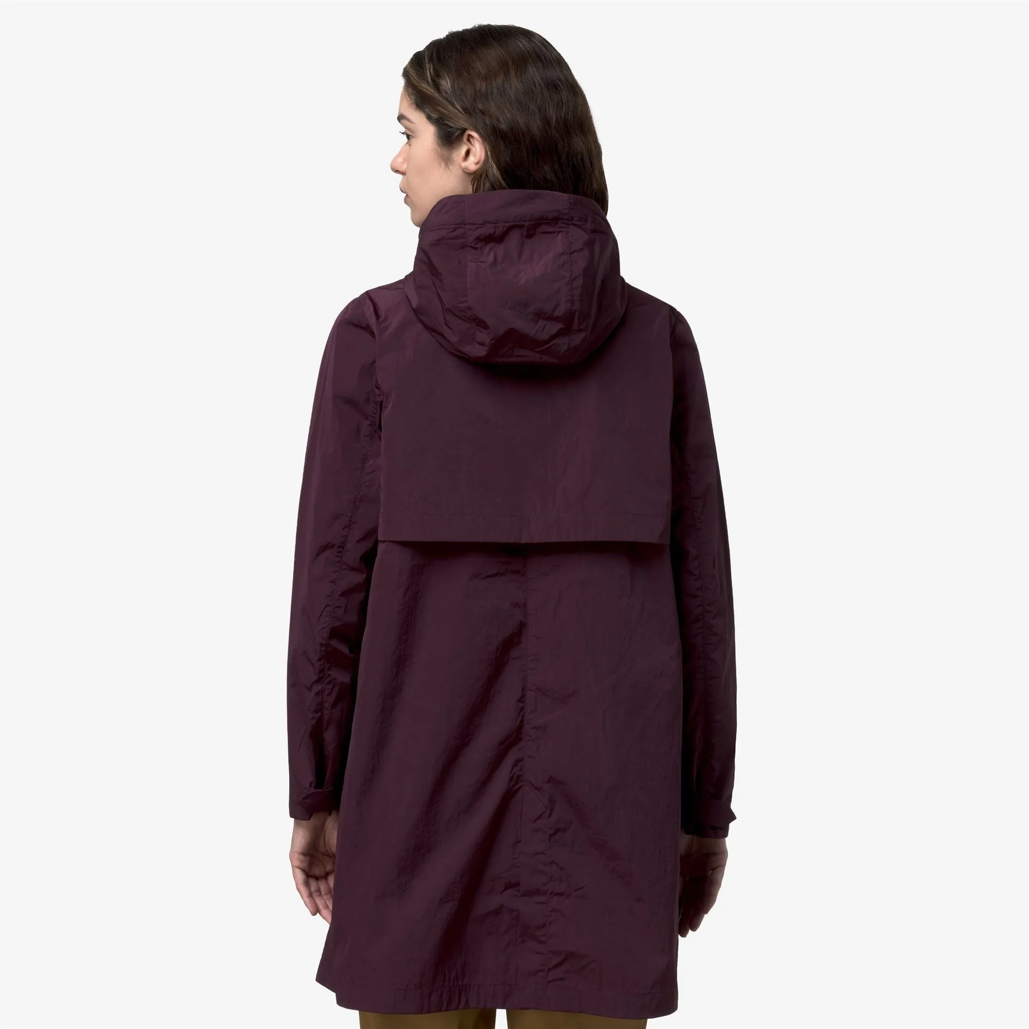 SOPHILENE SATIN GLASS - Jackets - Mid - Woman - Violet Mauve Wine sold by K-Way product image thumbnail 4