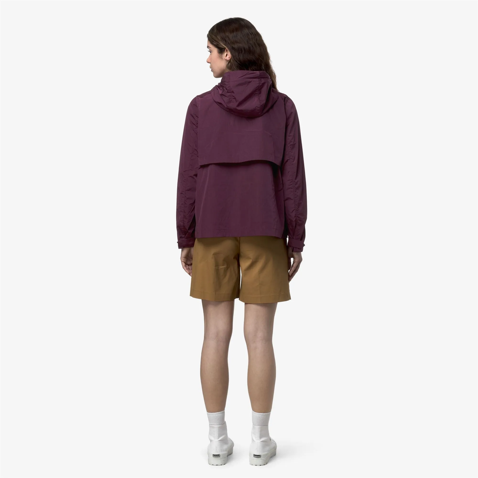 SOPHILE SATIN GLASS - Jackets - Short - Woman - Violet Mauve Wine sold by K-Way product image thumbnail 4