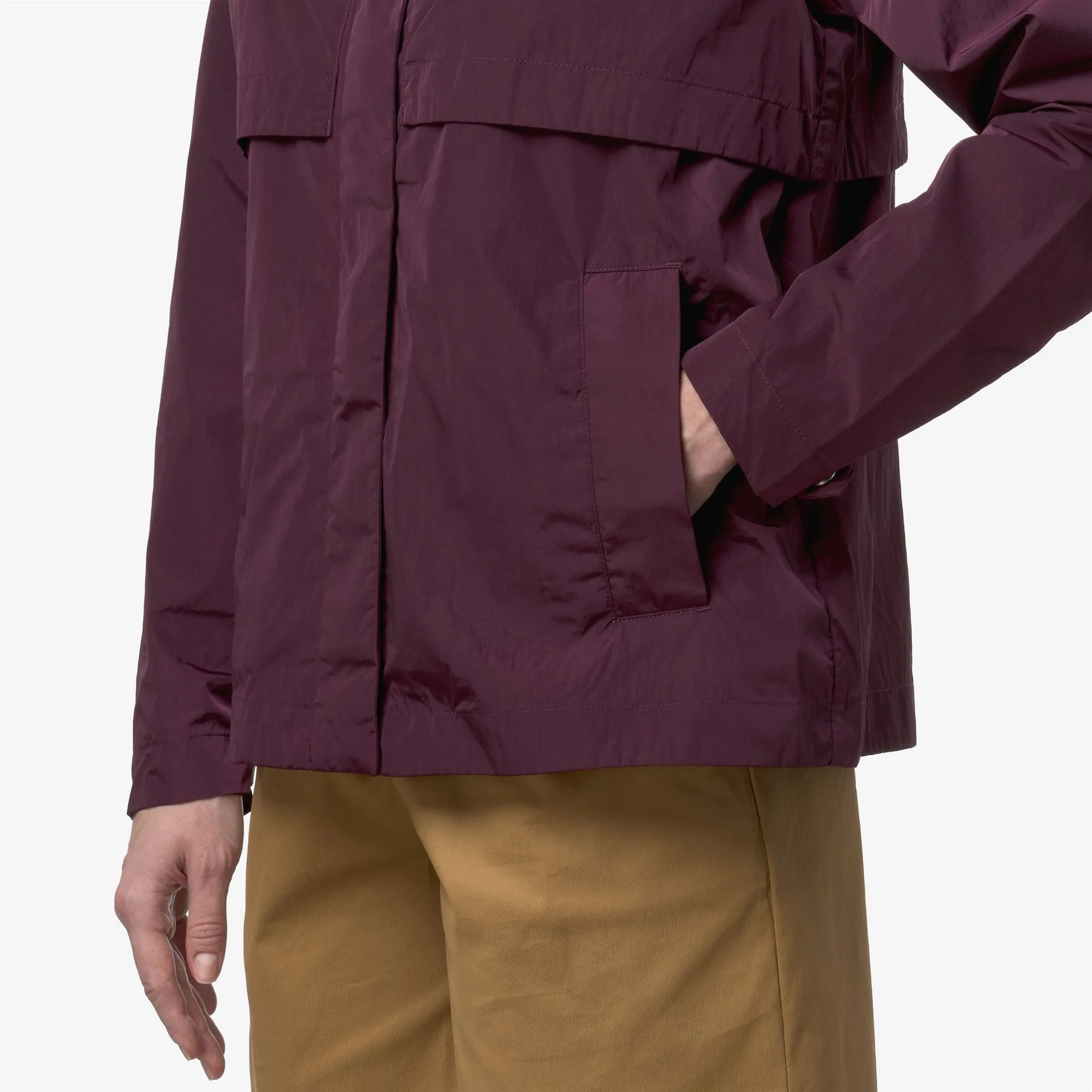SOPHILE SATIN GLASS - Jackets - Short - Woman - Violet Mauve Wine sold by K-Way product image thumbnail 5