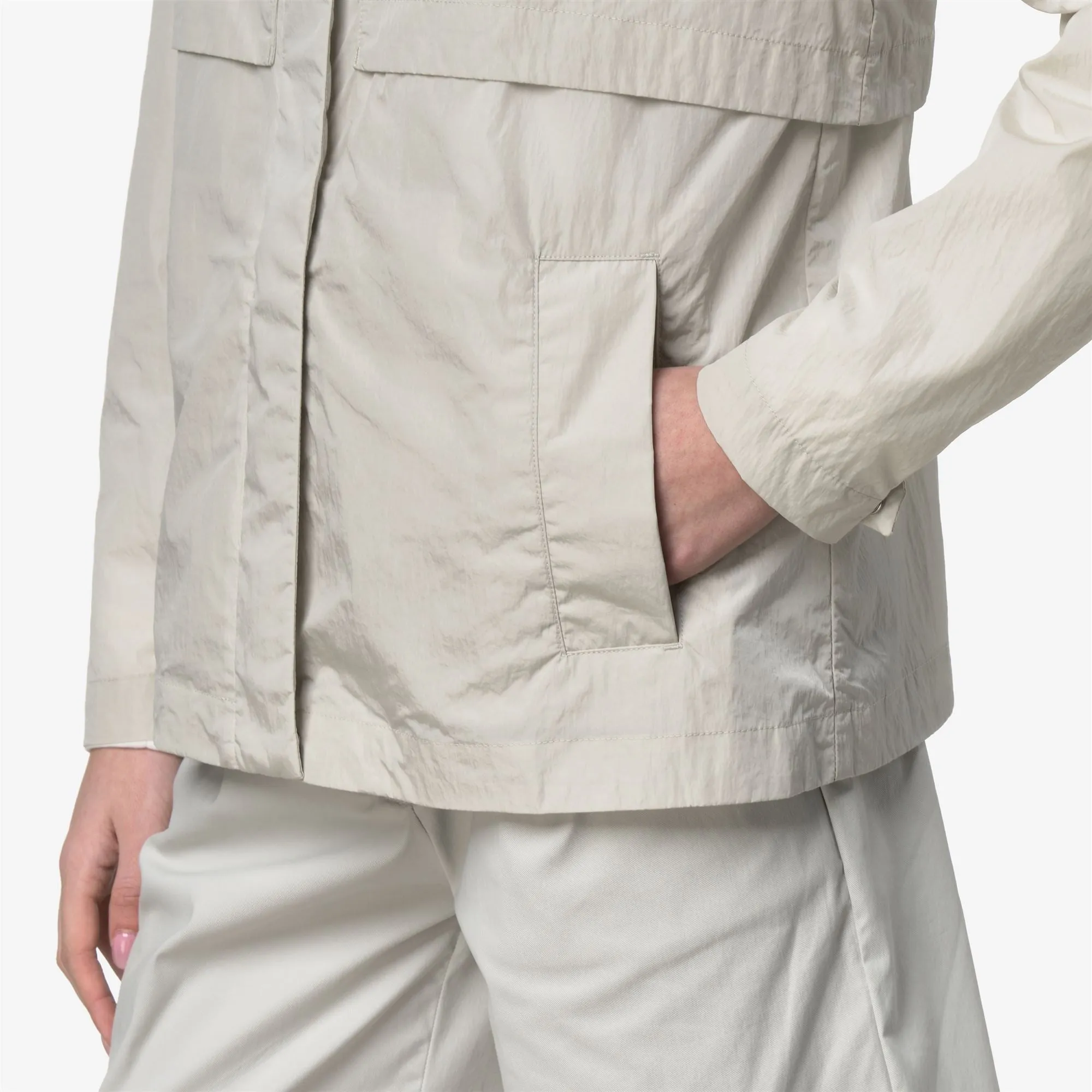 SOPHILE SATIN GLASS - Jackets - Short - Woman - BEIGE LT sold by K-Way product image thumbnail 5