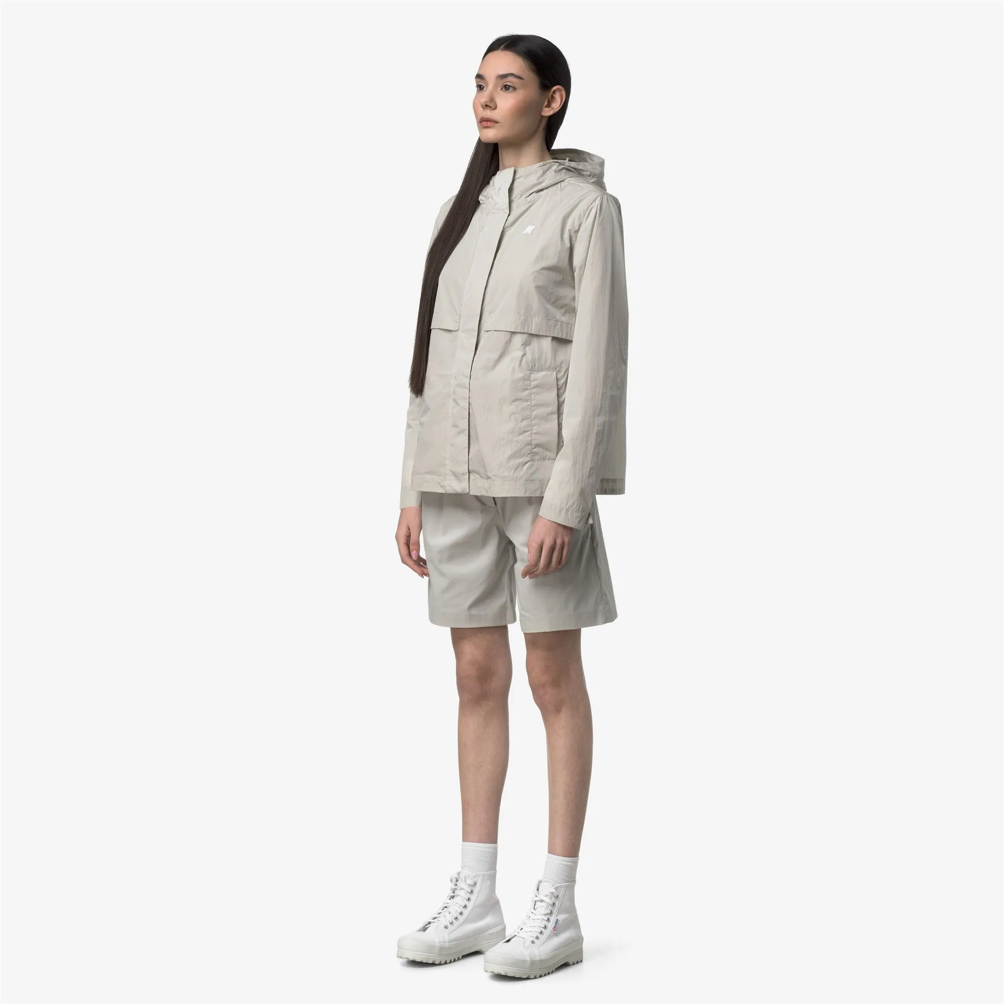 SOPHILE SATIN GLASS - Jackets - Short - Woman - BEIGE LT sold by K-Way product image thumbnail 3