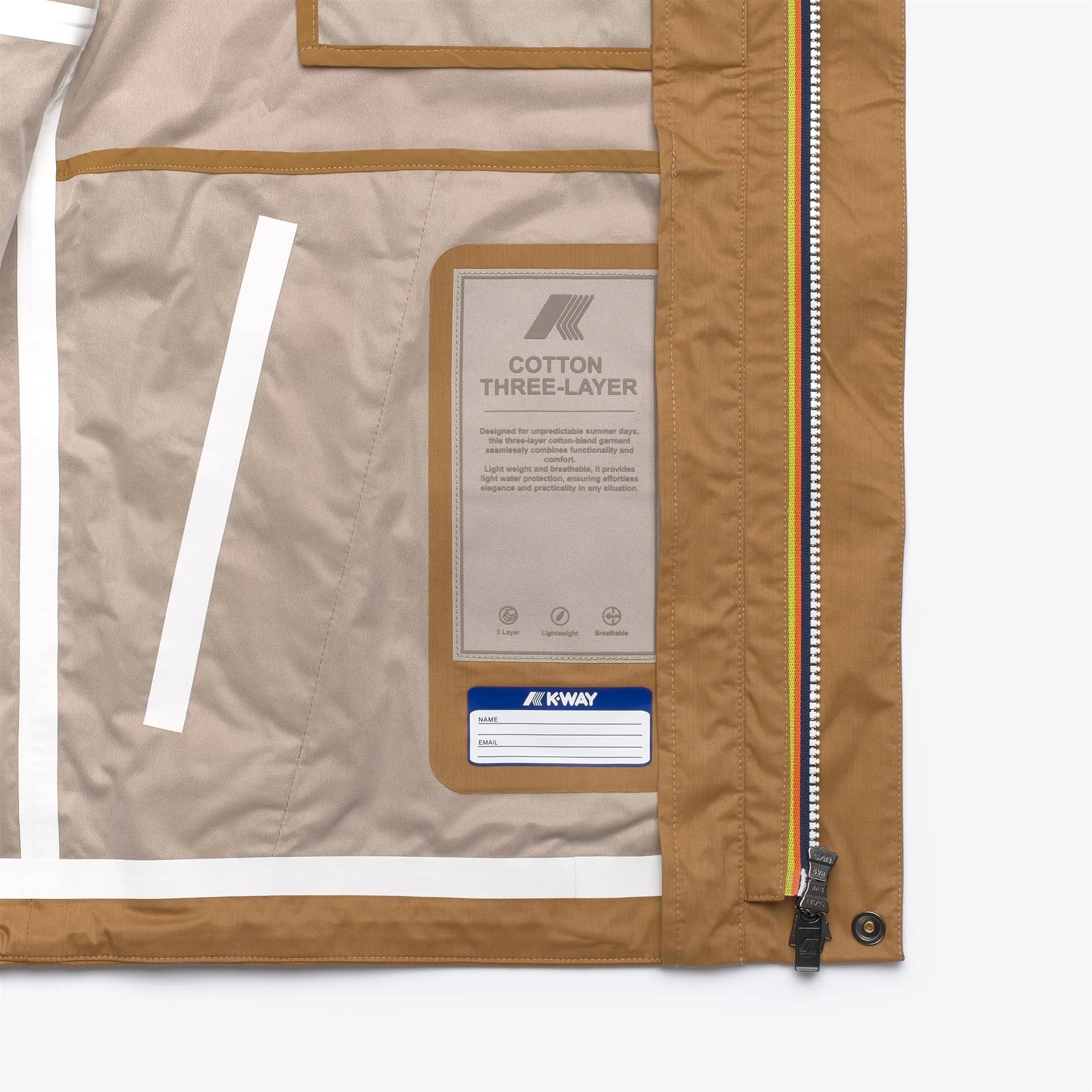 JACKO COTTON 3LAYERS - Jackets - Short - Man - Brown Bistre sold by K-Way product image thumbnail 2