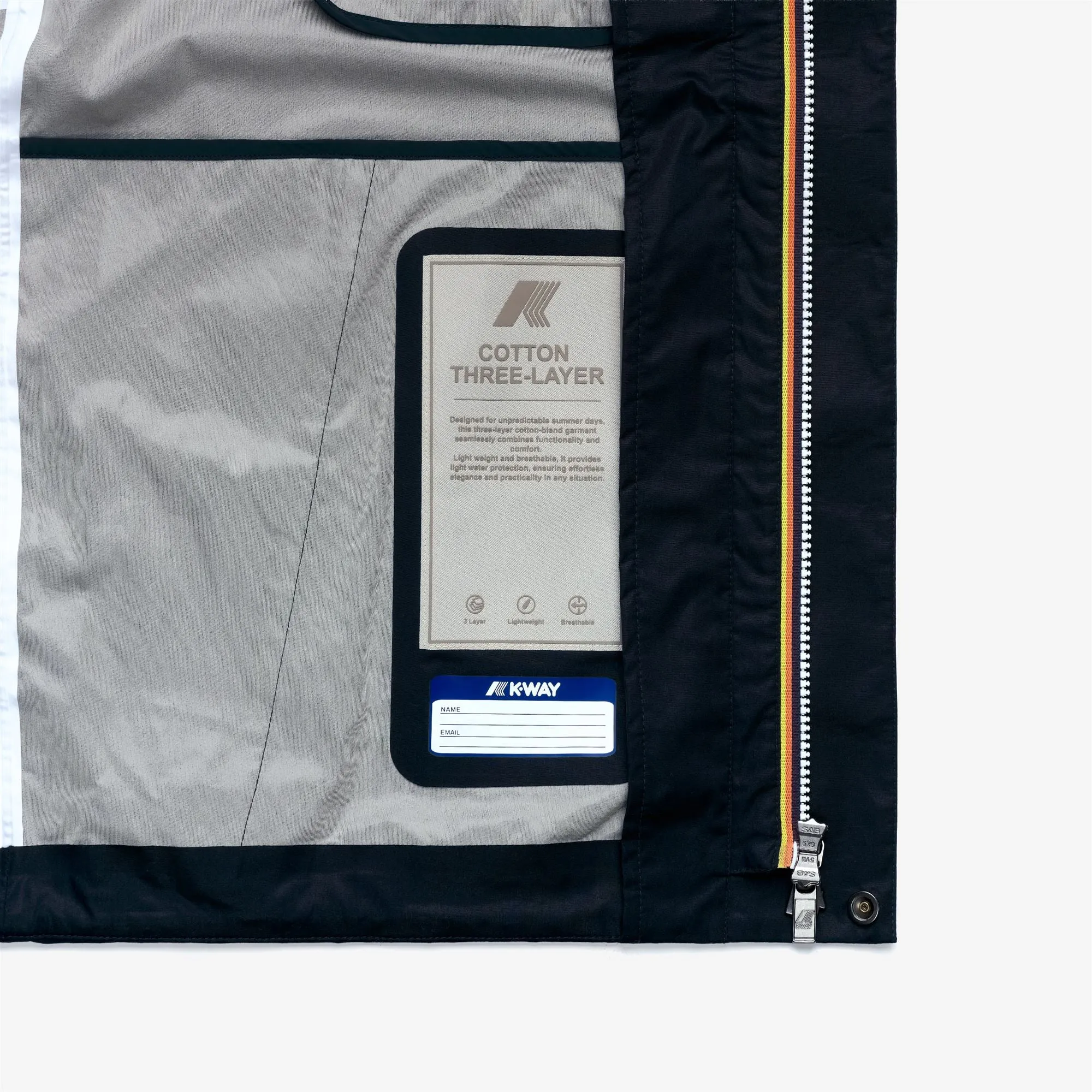 JACKO COTTON 3LAYERS - Jackets - Short - Man - Blue Depth sold by K-Way product image thumbnail 2