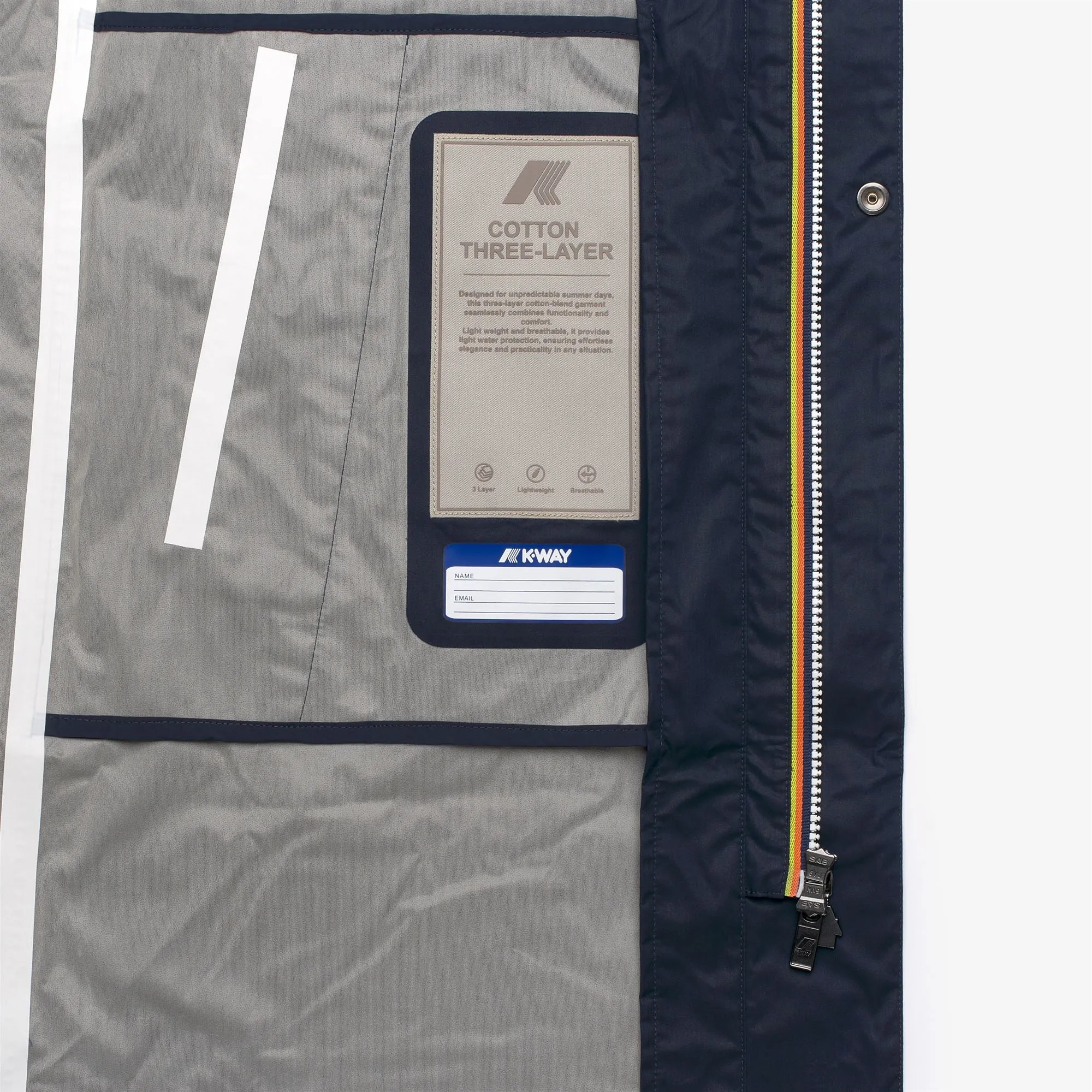 TOMMY COTTON 3LAYERS - Jackets - 3/4 Length - Man - Blue Depth sold by K-Way product image thumbnail 2