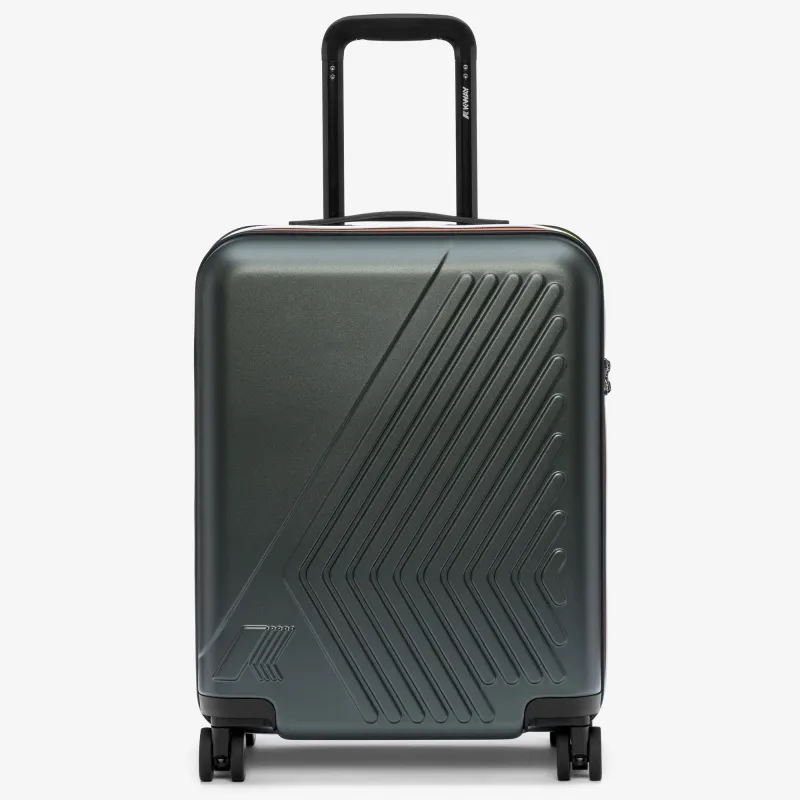 EUDOXIE LOGO - Luggage Bags - Trolley - Unisex - GREEN BLACKISH made by K-Way