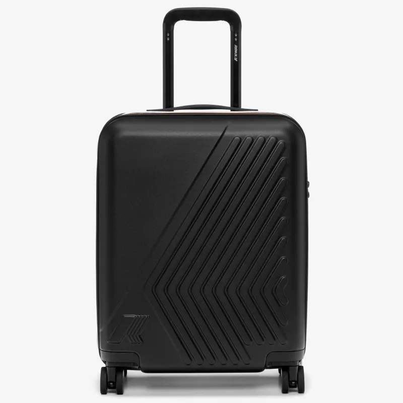 EUDOXIE LOGO - Luggage Bags - Trolley - Unisex - Black Pure made by K-Way
