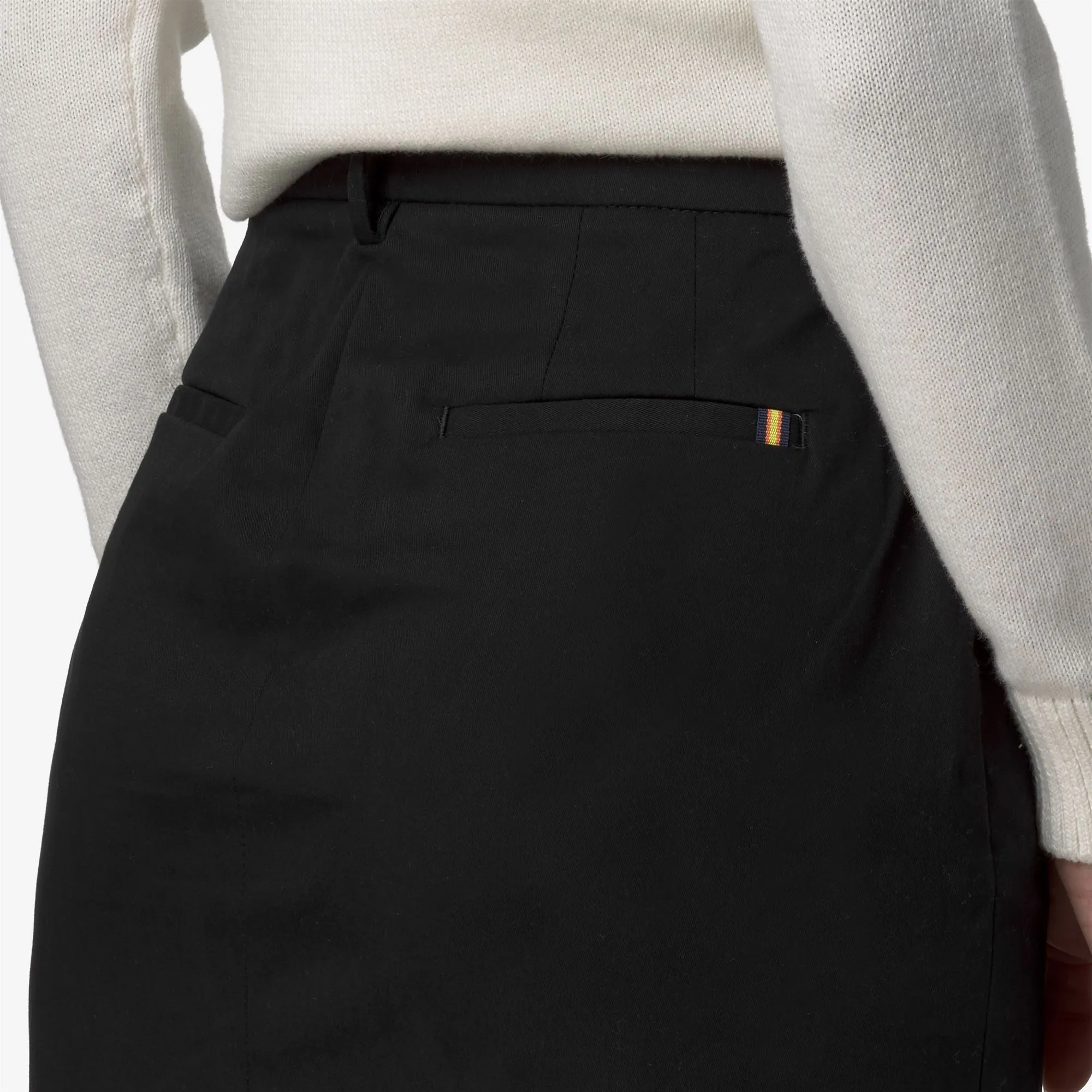 MAEVE TWILL TECH PEACH - Skirts - Longuette - Woman - Black Pure-Black Pure sold by K-Way product image thumbnail 5