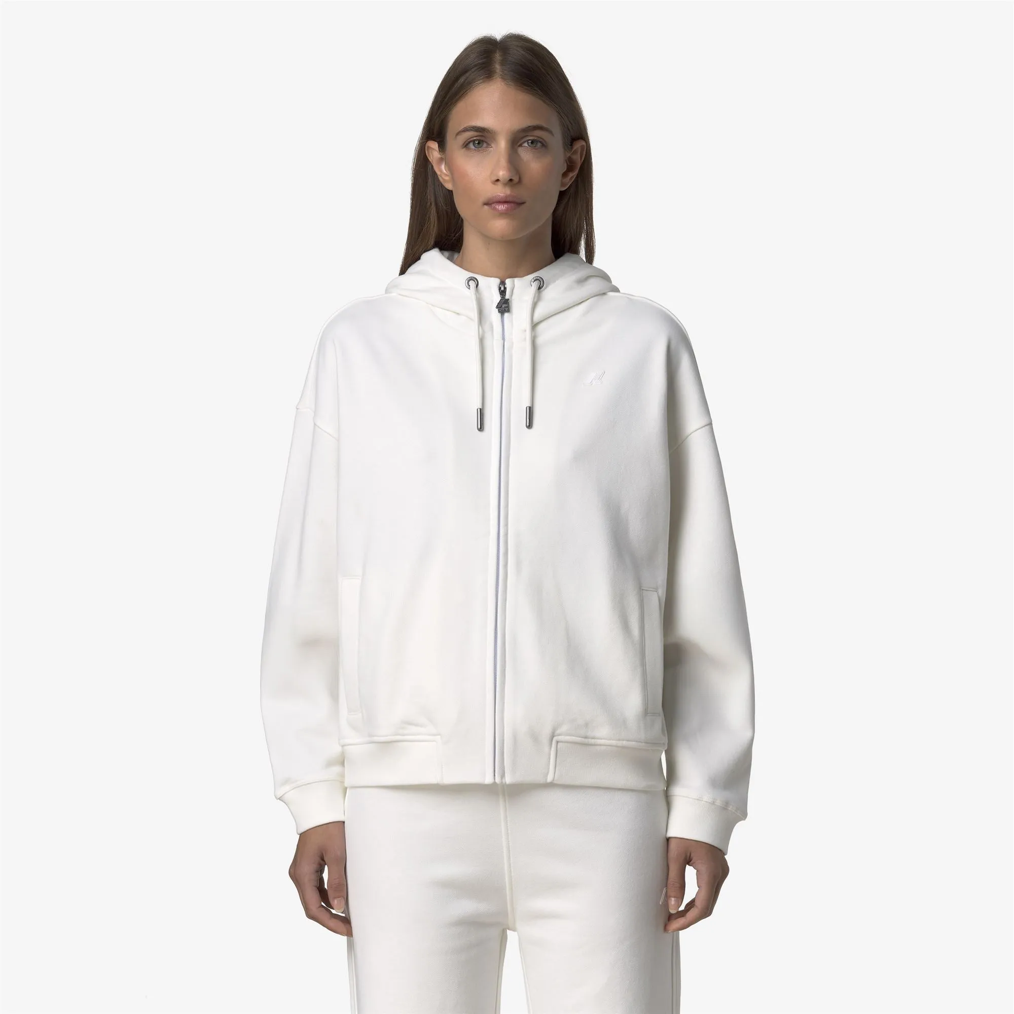 ARWEN FLEECE PEACH - Fleece - Jacket - Woman - White Gardenia sold by K-Way product image thumbnail 2