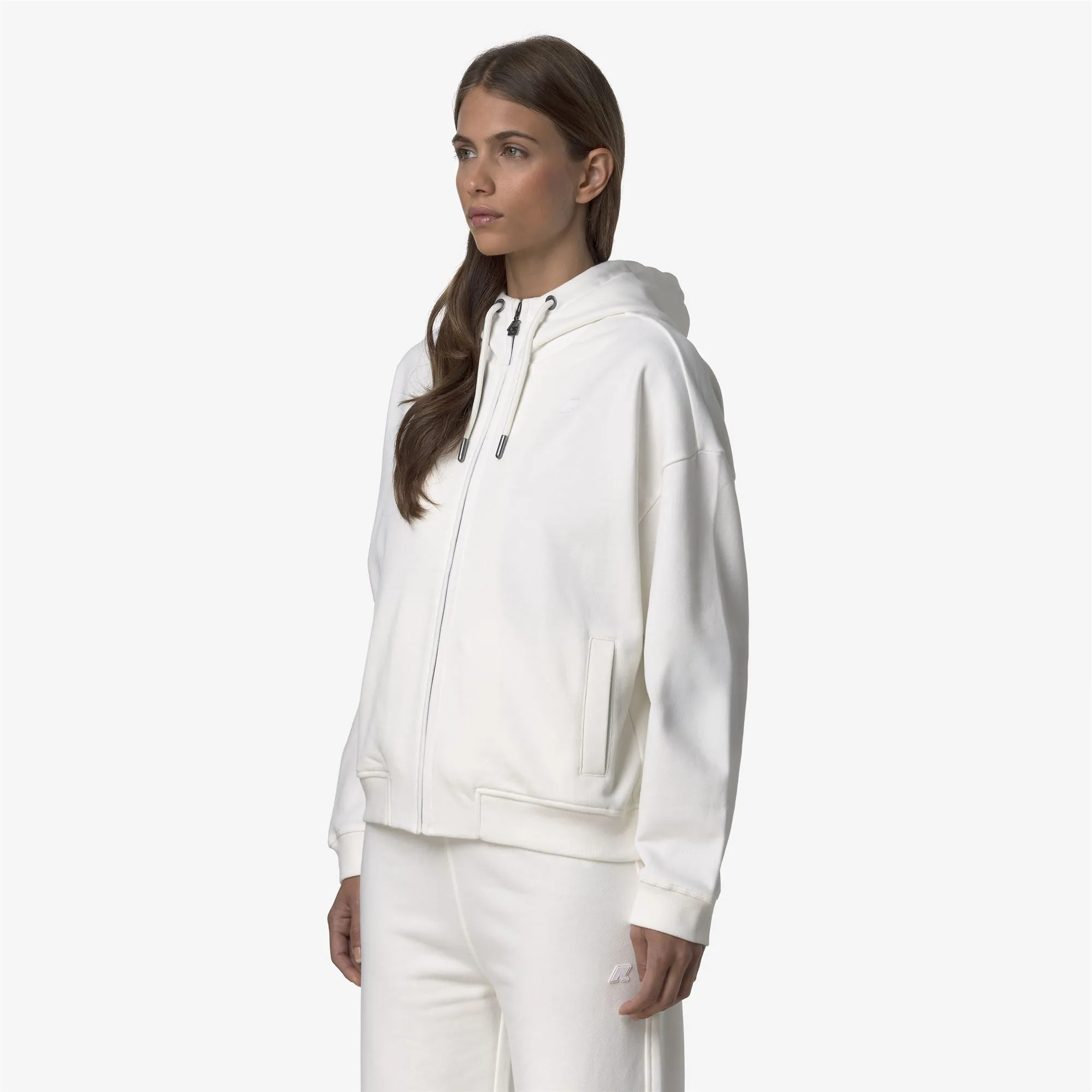 ARWEN FLEECE PEACH - Fleece - Jacket - Woman - White Gardenia sold by K-Way product image thumbnail 3