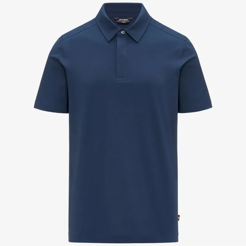 VINCELLE COTTON - Polo Shirts - Polo - Man - Blue Insignia made by K-Way
