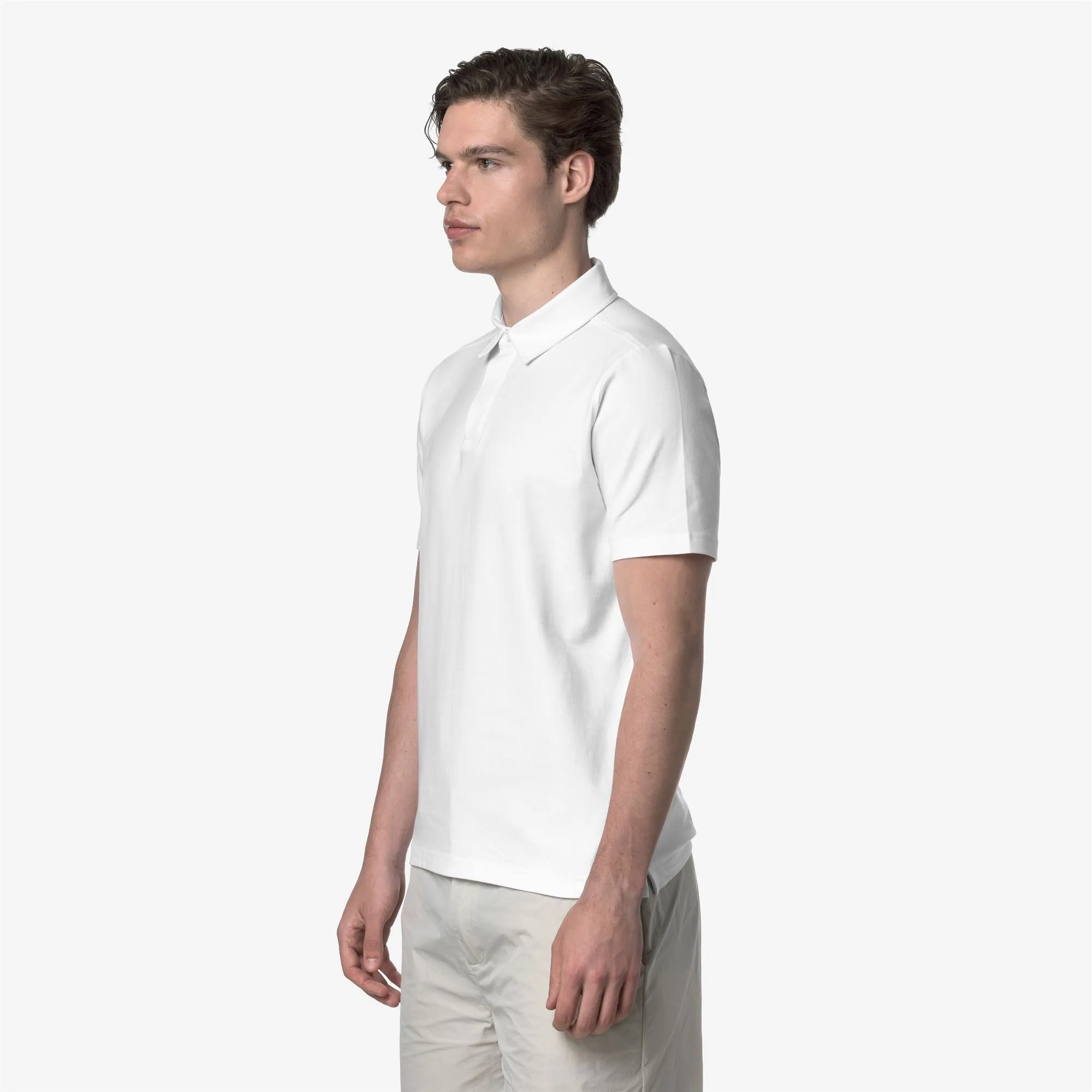 VINCELLE COTTON - Polo Shirts - Polo - Man - White-White sold by K-Way product image thumbnail 3