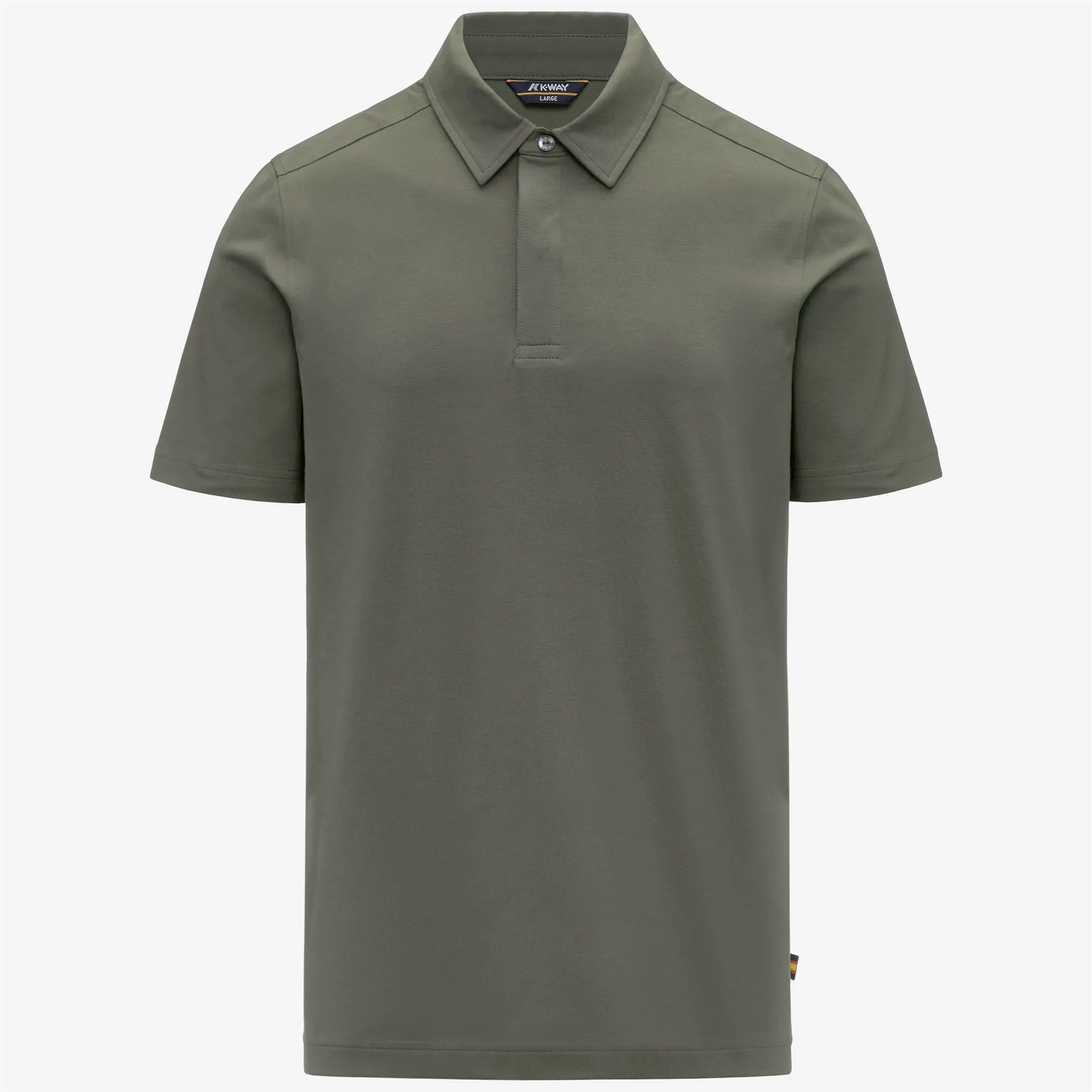 VINCELLE COTTON - Polo Shirts - Polo - Man - Green Lichen sold by K-Way