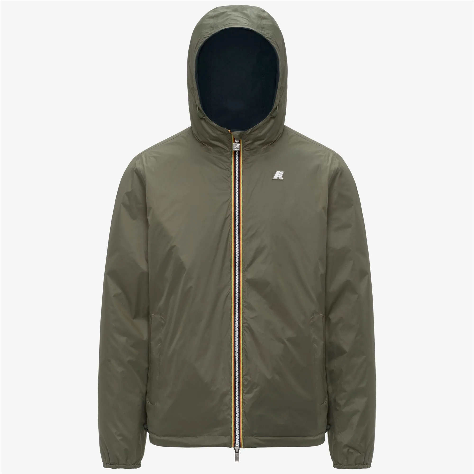 JAKE COTTON DOUBLE - Jackets - Short - Man - Blue Depth-Green Lichen sold by K-Way product image thumbnail 2