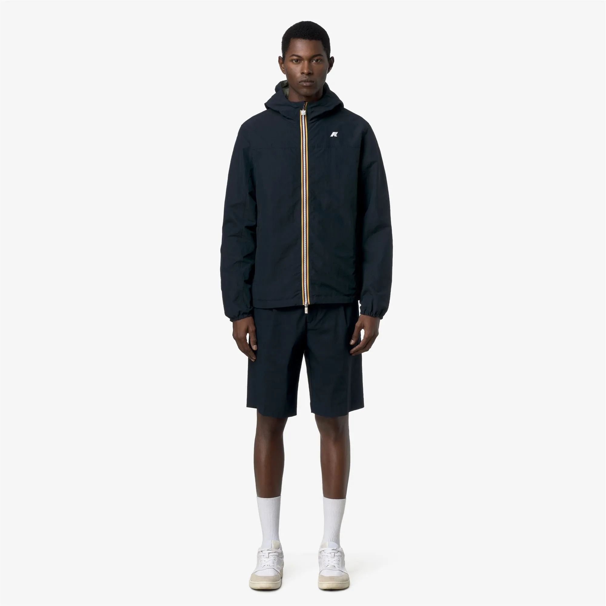 JAKE COTTON DOUBLE - Jackets - Short - Man - Blue Depth-Green Lichen sold by K-Way product image thumbnail 3