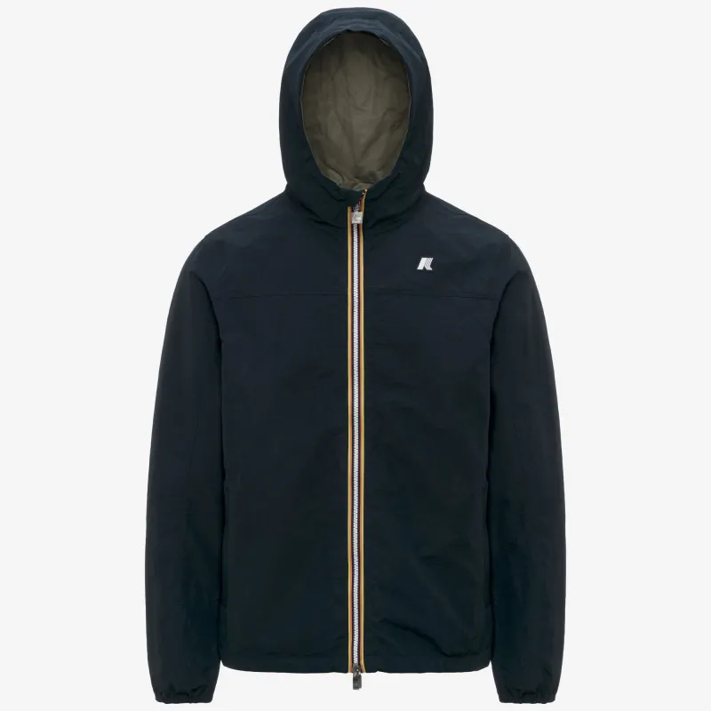 JAKE COTTON DOUBLE - Jackets - Short - Man - Blue Depth-Green Lichen made by K-Way