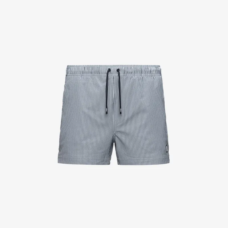 HAZEL MID STRIPES BEACH - Bathing Suits - Swimming Trunks - Man - White-Blue Depth made by K-Way
