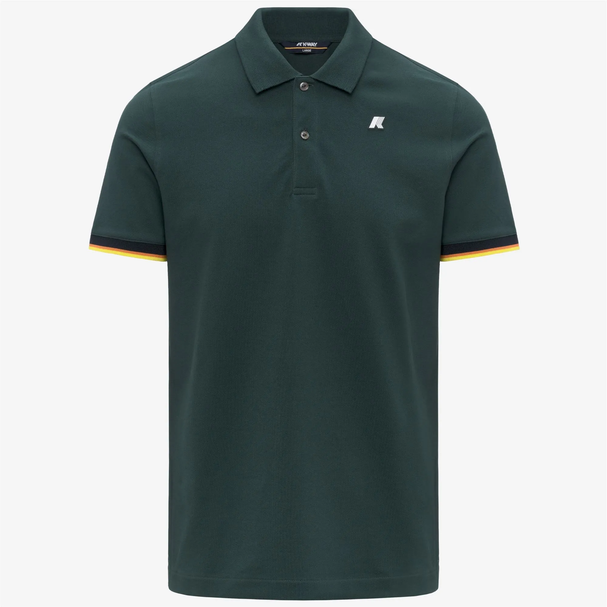 VINCENT PIQUE SLIM - Polo Shirts - Polo - Man - Green Dk Jungle sold by K-Way