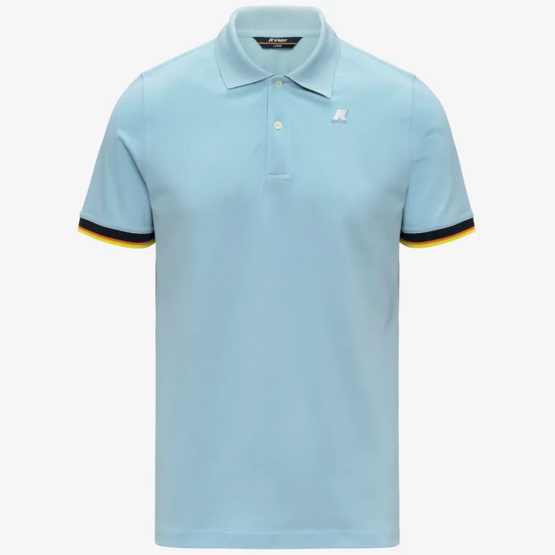 VINCENT PIQUE SLIM - Polo Shirts - Polo - Man - Blue Dream made by K-Way
