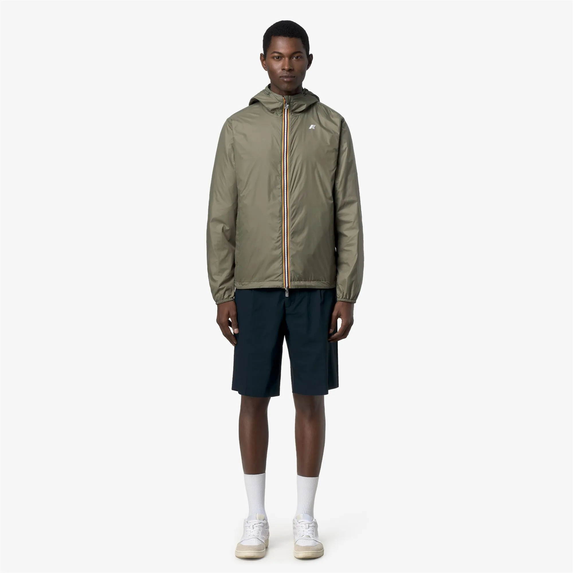 JAKE PLUS.2 DOUBLE - Jackets - Short - Man - Blue Depth-Green Lichen sold by K-Way product image thumbnail 4
