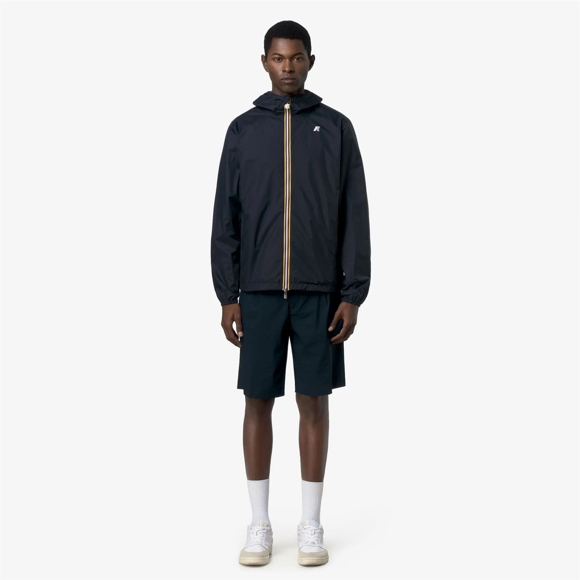 JAKE PLUS.2 DOUBLE - Jackets - Short - Man - Blue Depth-Green Lichen sold by K-Way