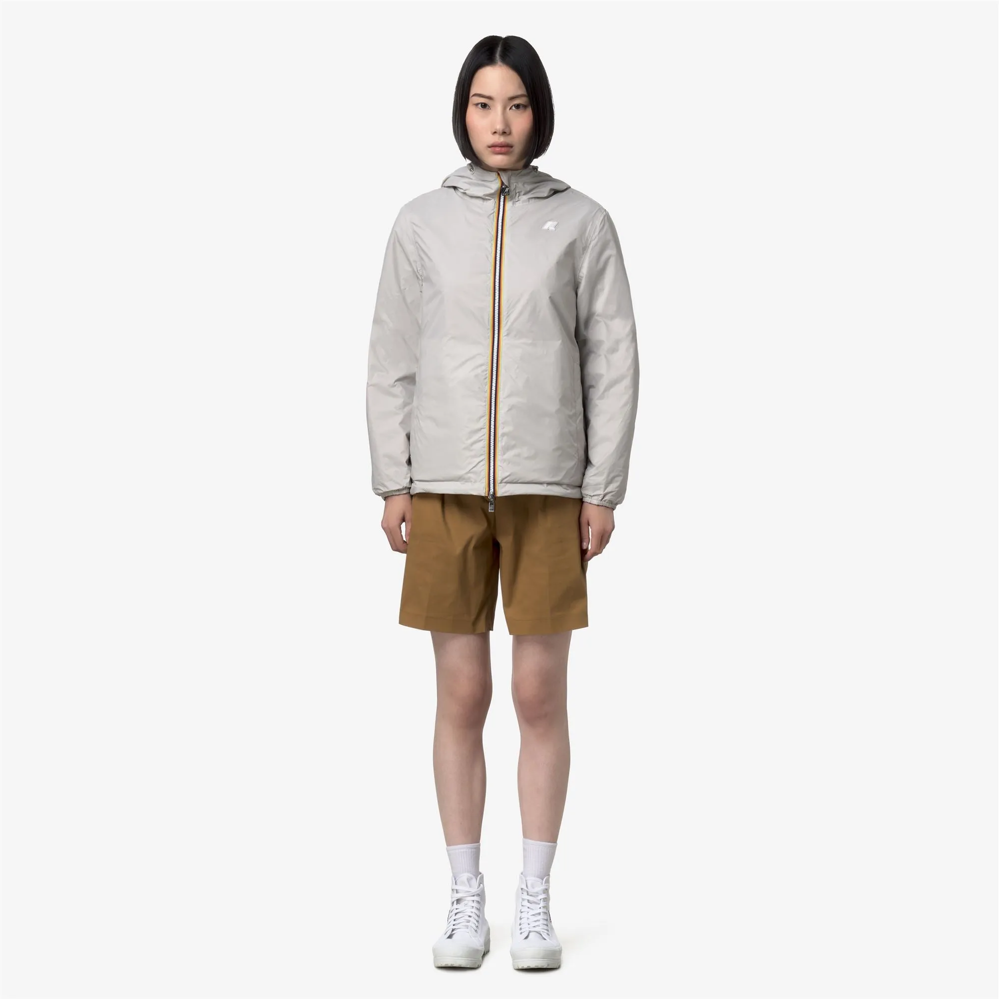 JAKE COTTON DOUBLE - Jackets - Short - Man - Brown Bistre-BEIGE LT sold by K-Way product image thumbnail 4
