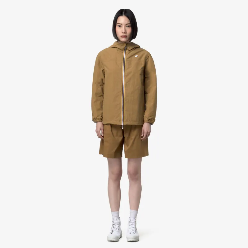 JAKE COTTON DOUBLE - Jackets - Short - Man - Brown Bistre-BEIGE LT made by K-Way